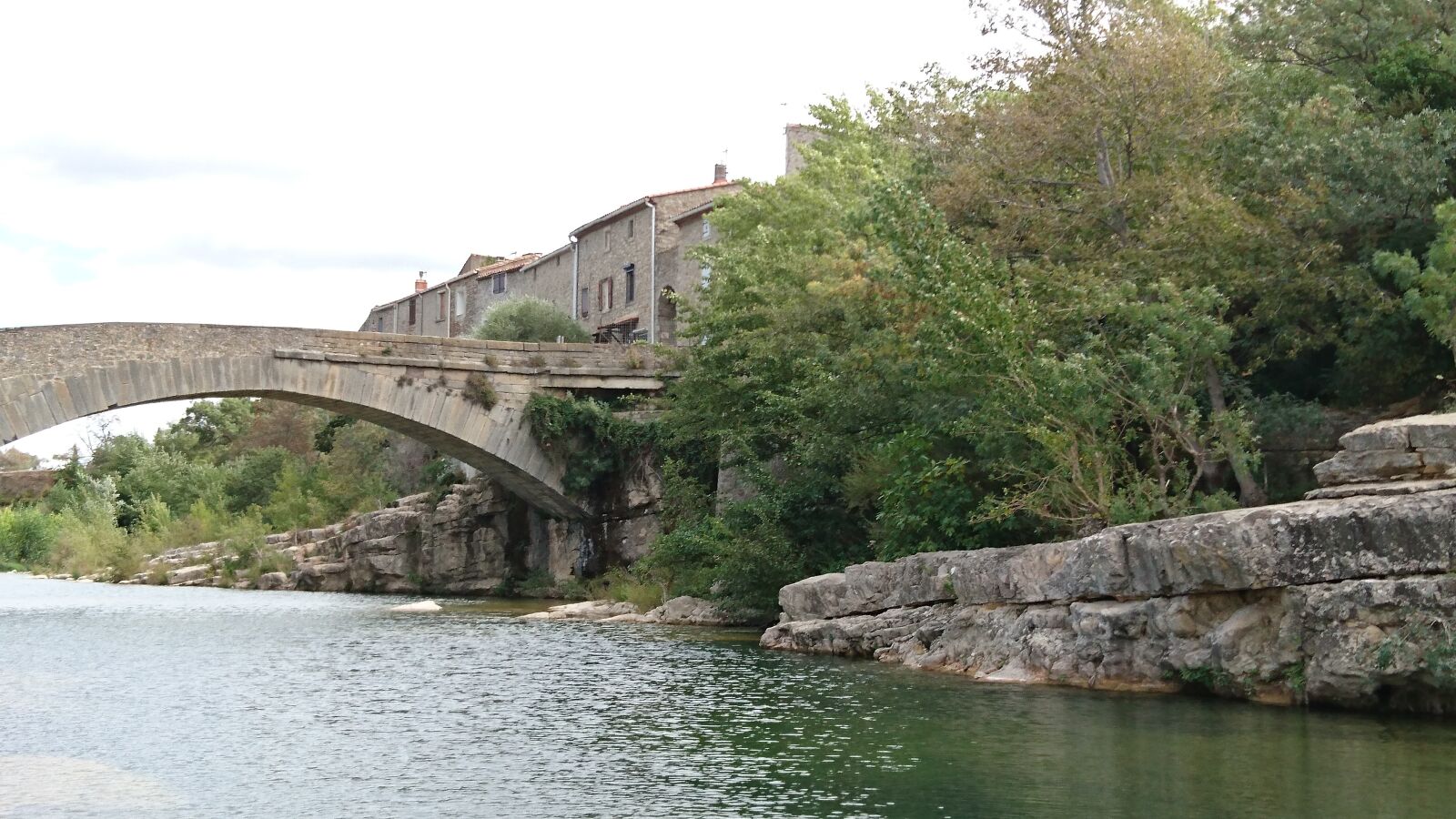 Sony Xperia Z5 sample photo. River, bridge, village photography
