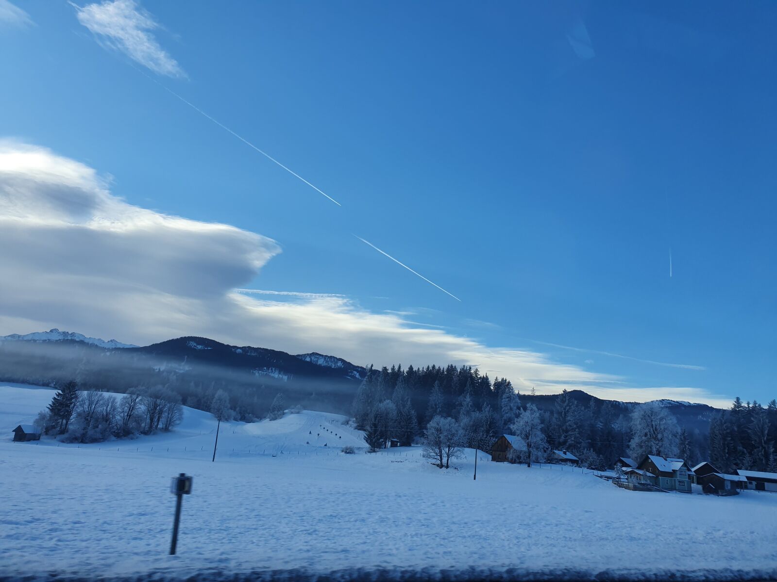 Samsung SM-G973F sample photo. Winter, sky, fog photography