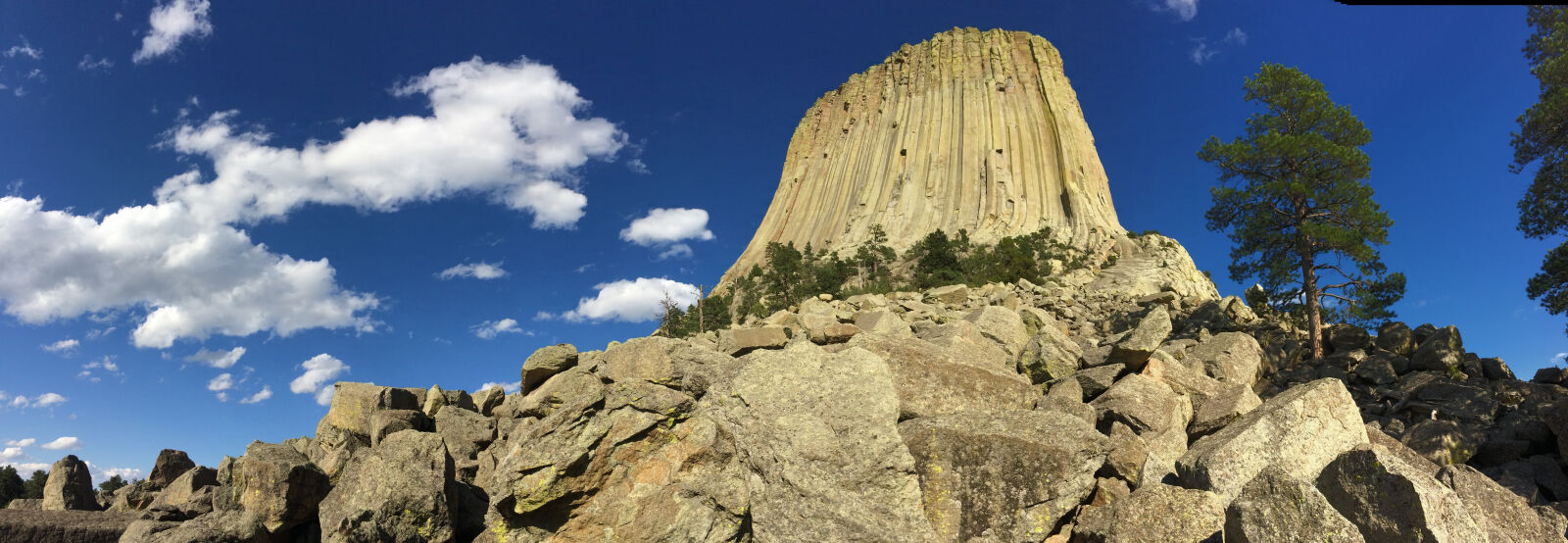 iPhone 5s back camera 4.15mm f/2.2 sample photo. Devils, tower, panoramic, view photography
