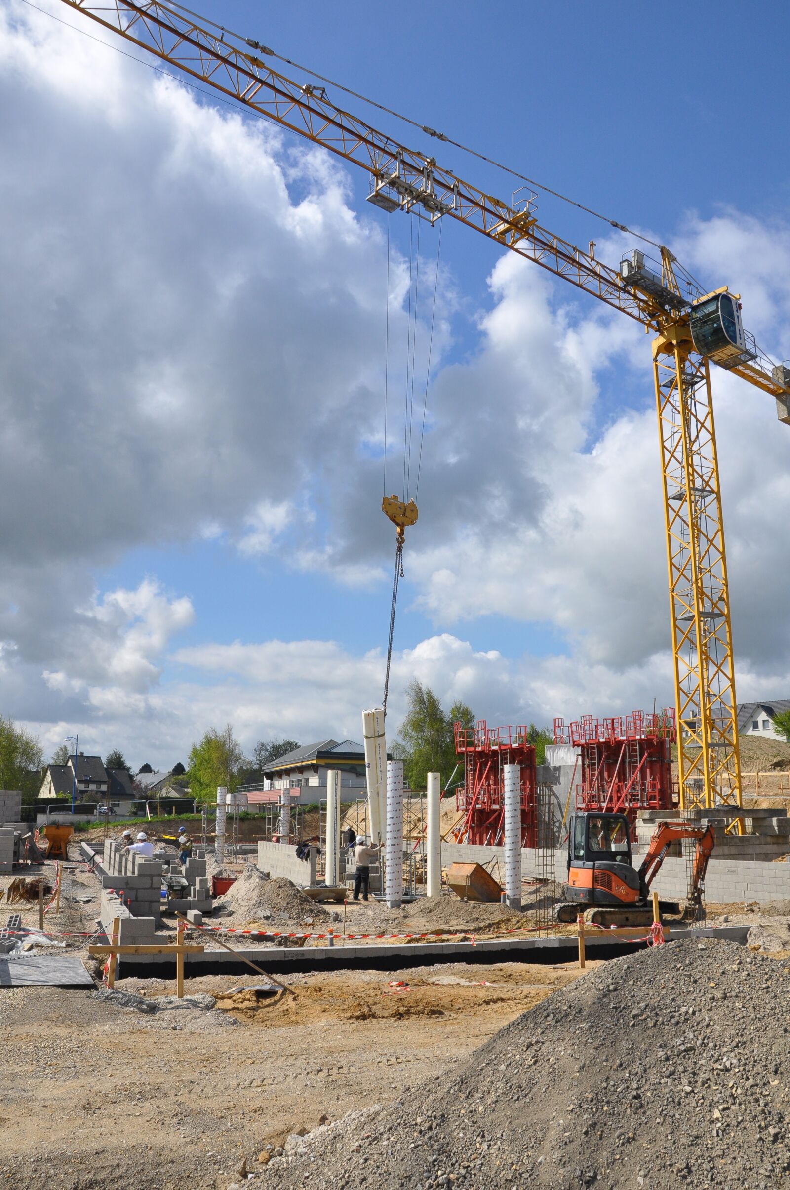 Nikon D90 sample photo. Site, building, crane photography