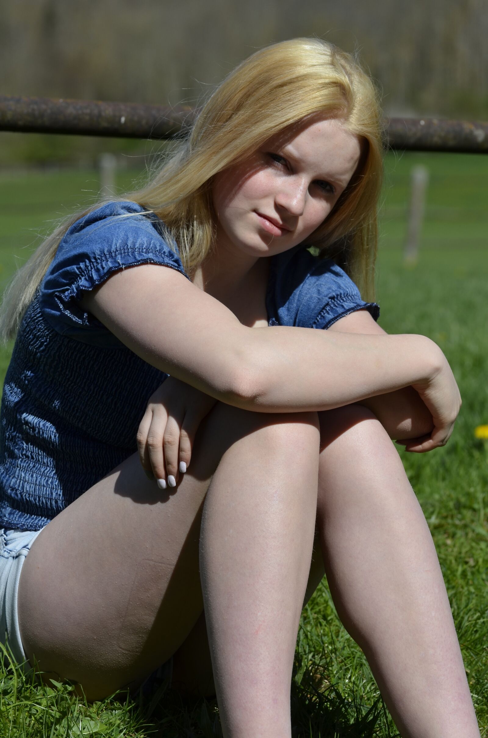 Nikon D5100 sample photo. Girl, blond, hair photography