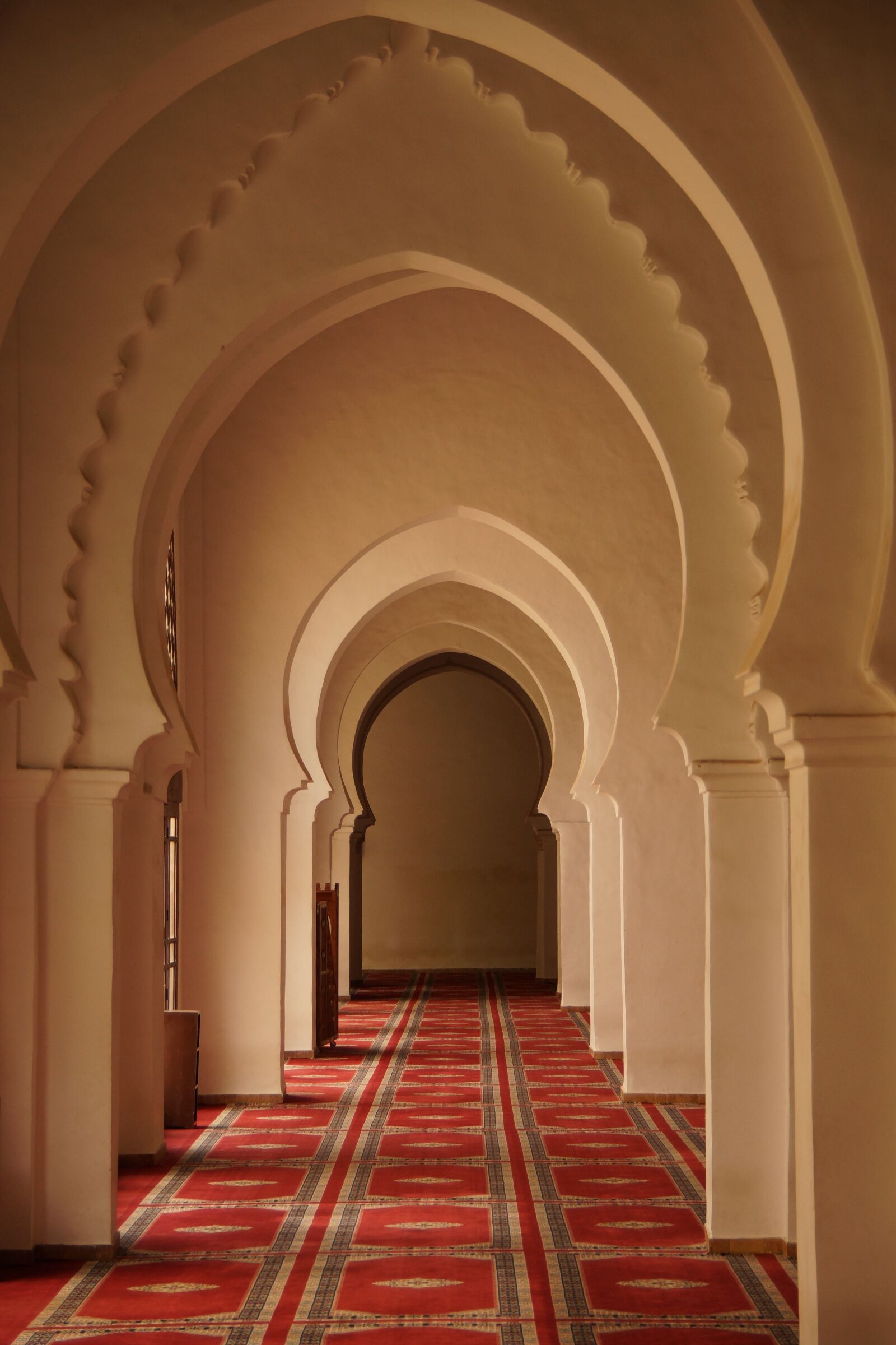 Sony SLT-A65 (SLT-A65V) sample photo. Mosque, arc, red photography