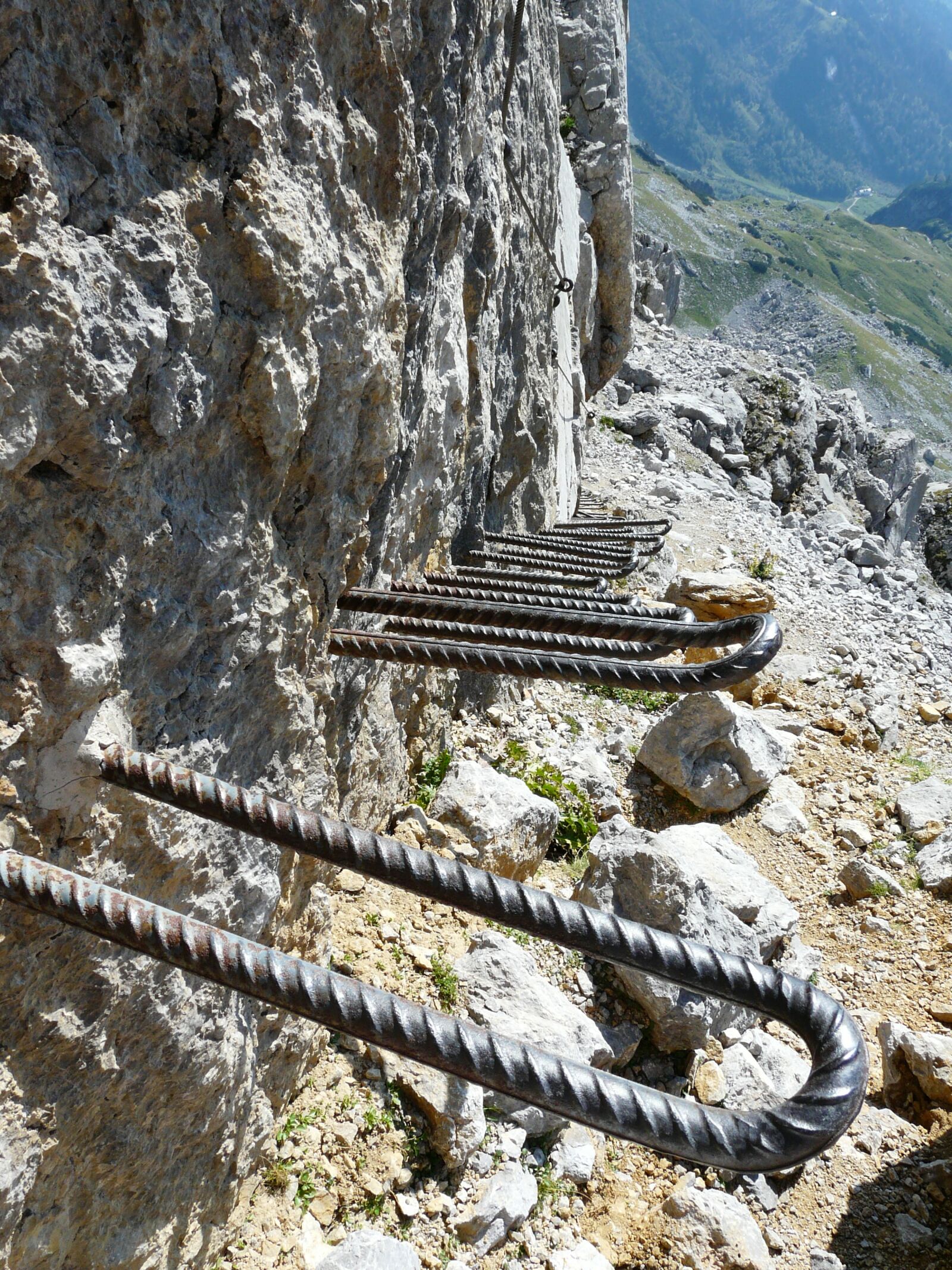Panasonic DMC-FZ18 sample photo. Gamsängersteig, climbing, shoring photography