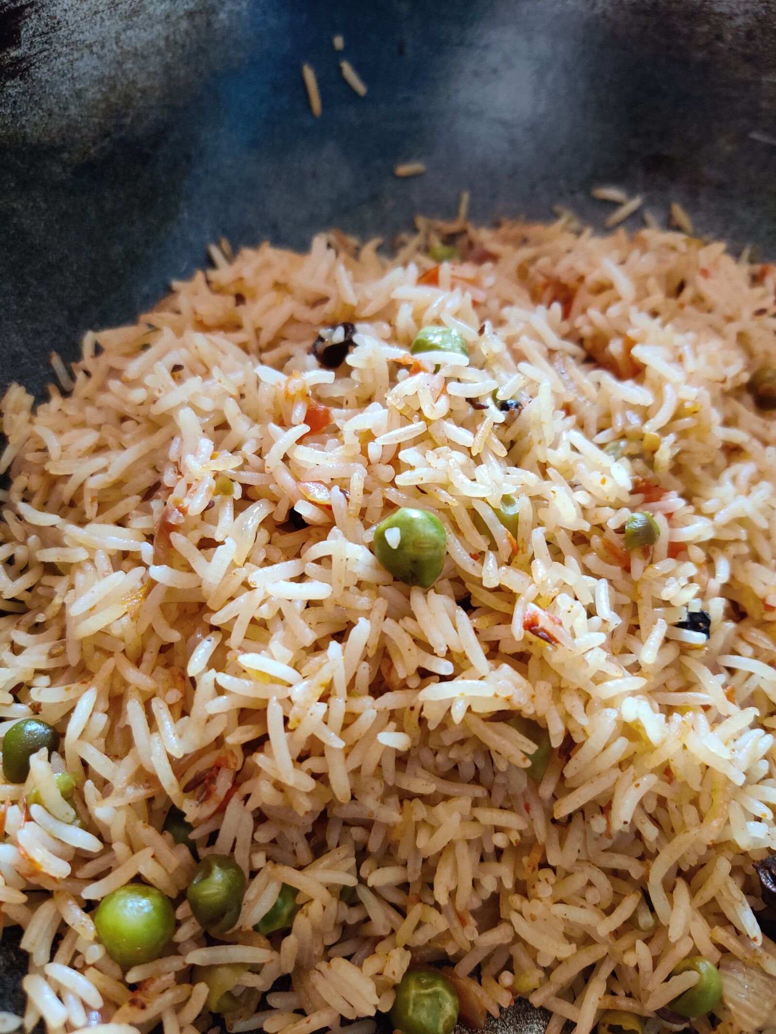 OnePlus HD1901 sample photo. Rice, pulao, peas pulao photography