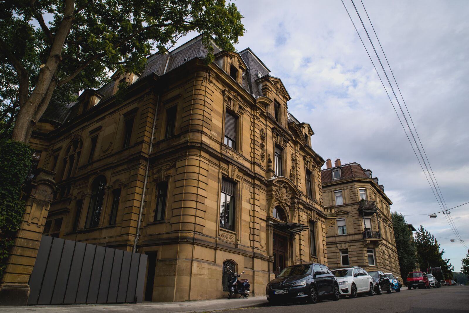 Pentax K-1 Mark II sample photo. Stuttgart, road, houses photography
