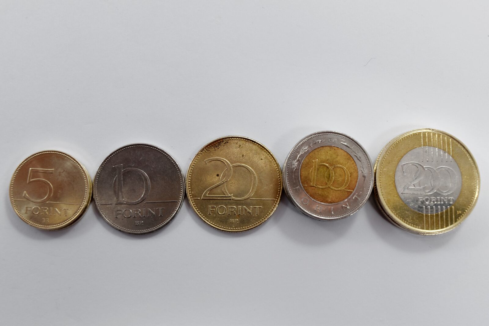 Nikon D5500 sample photo. Brass, coins, europe, forint photography