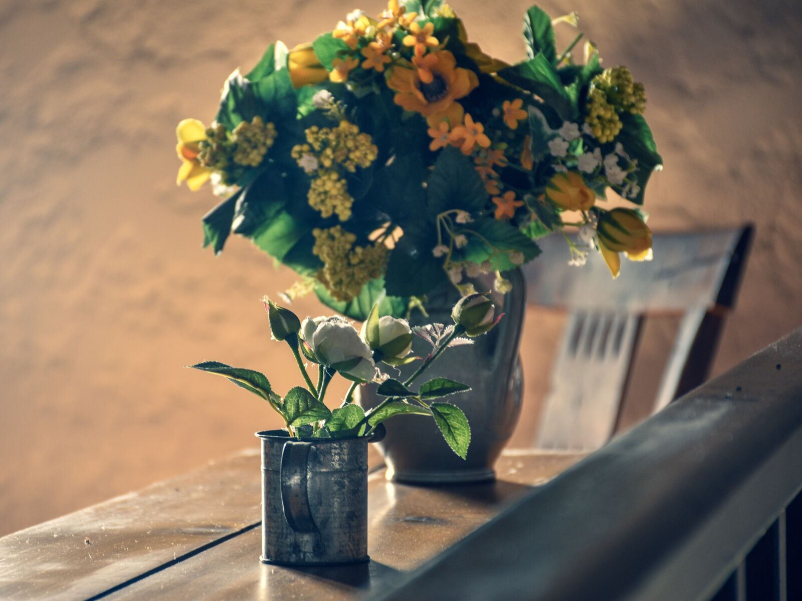 Nikon D5600 sample photo. Silk flowers, floral arrangement photography