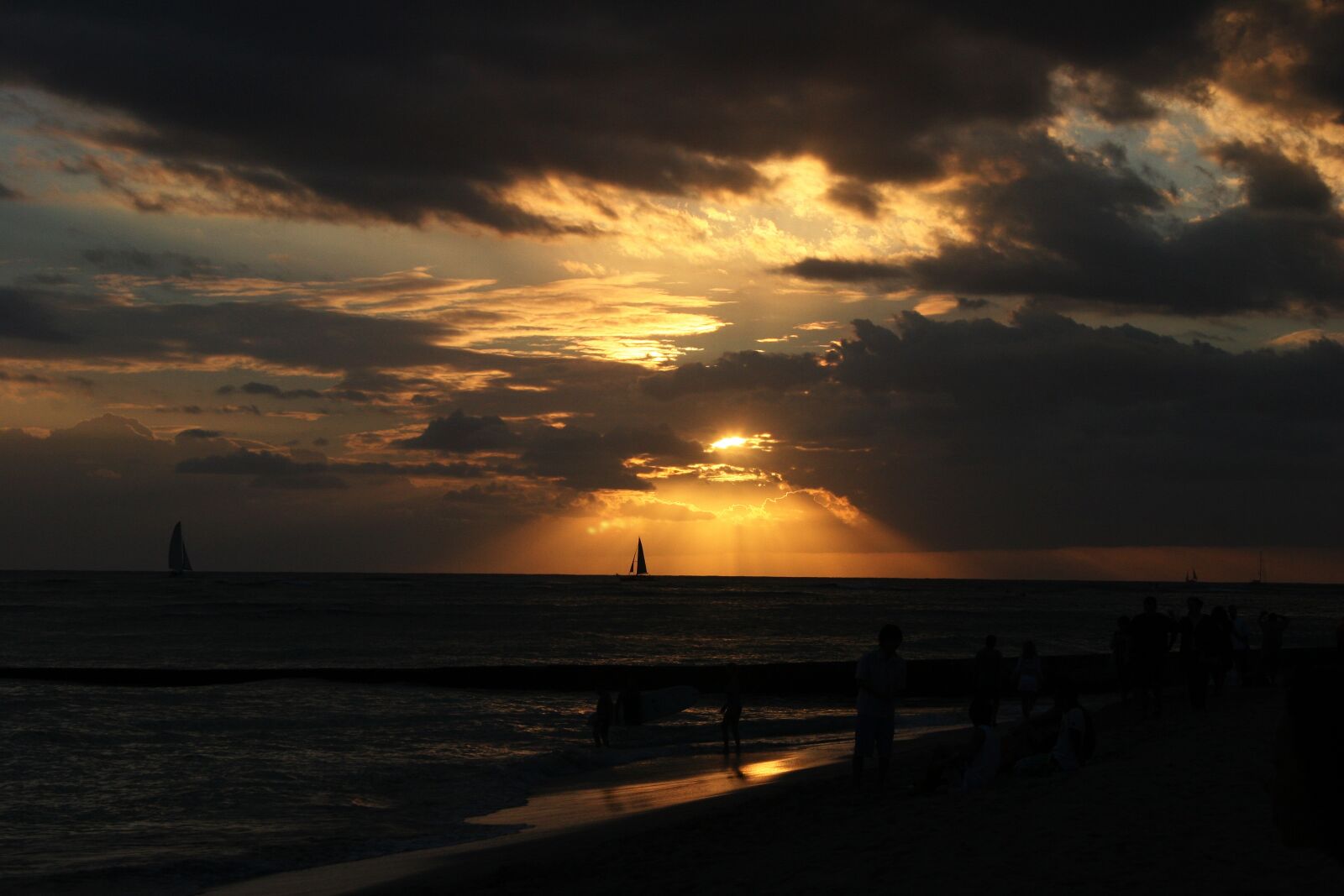 Canon EOS 20D sample photo. Sunset, hawaii, ocean photography