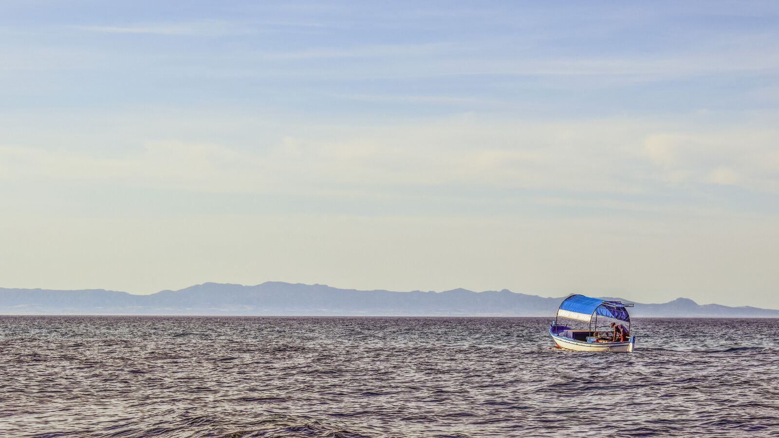 Nikon D3300 sample photo. Fishing boat, sea, horizon photography