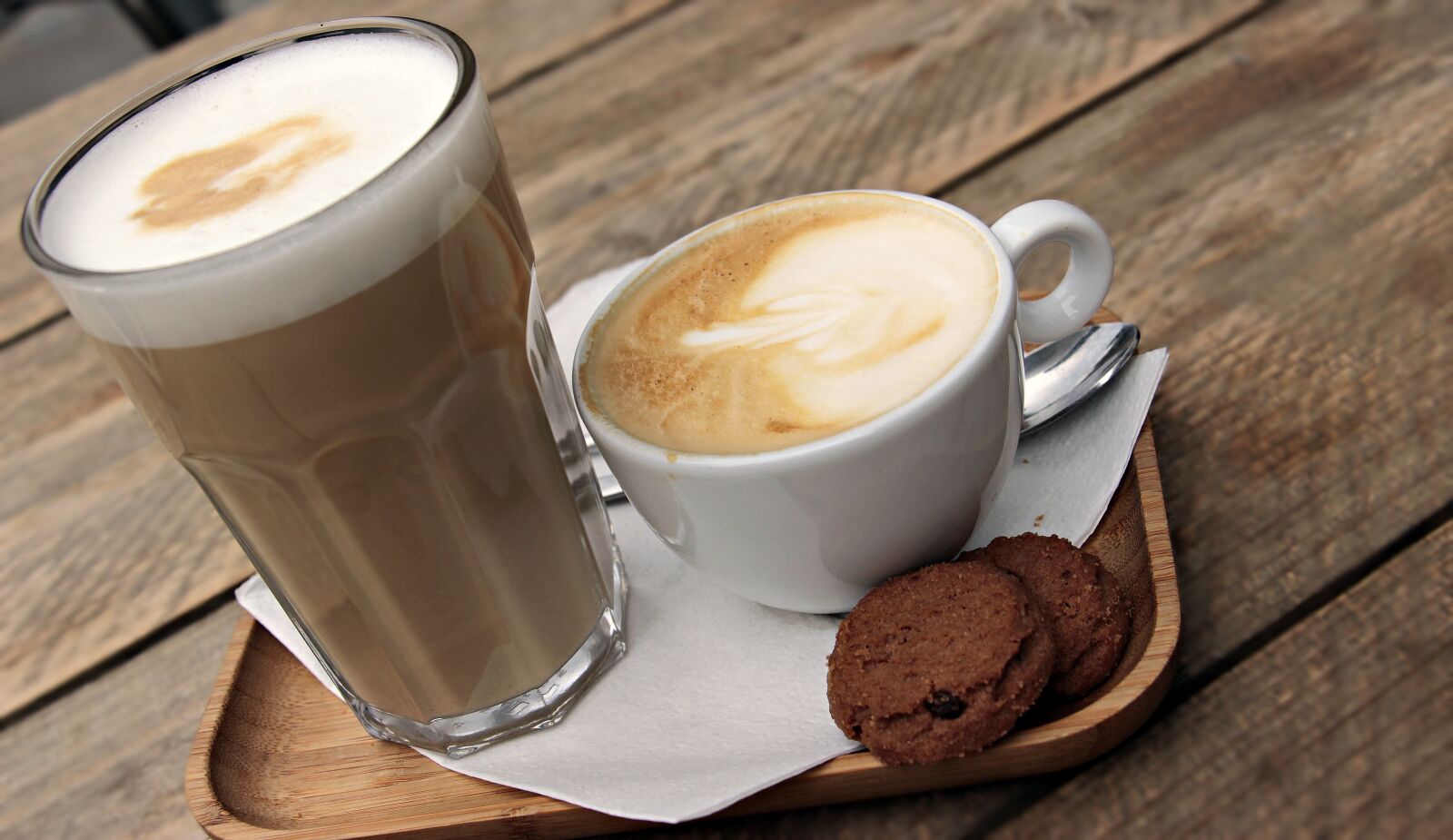 Canon EOS 100D (EOS Rebel SL1 / EOS Kiss X7) sample photo. Latte macchiato, cappuccino, coffee photography