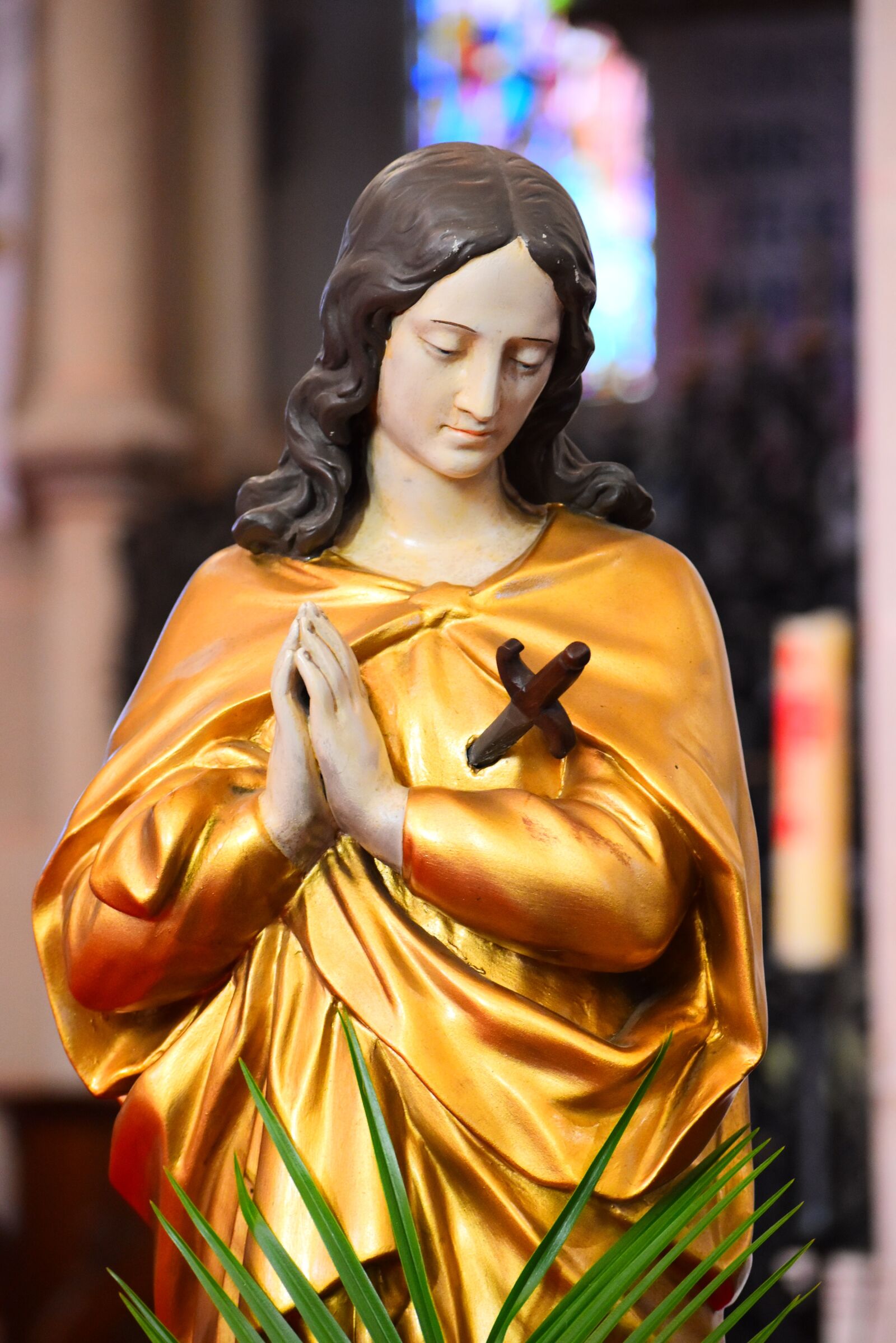 Nikon D5500 sample photo. Statue, church, maxellende photography