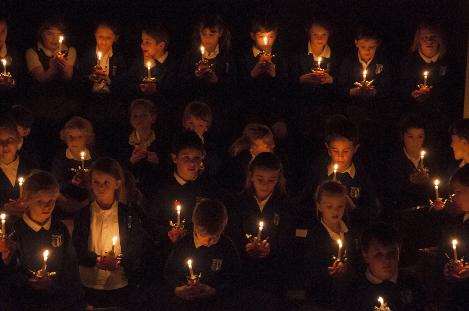 Nikon D300S sample photo. Christdingle, xmas, candle photography