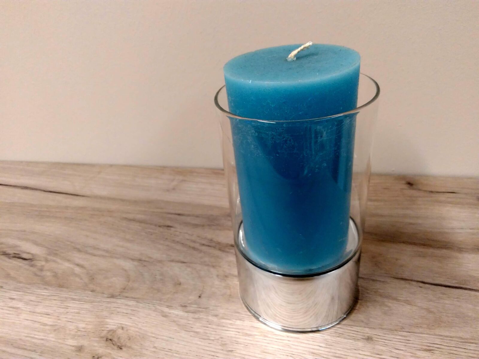 Lenovo S60-A sample photo. Blue candle, wood, candle photography