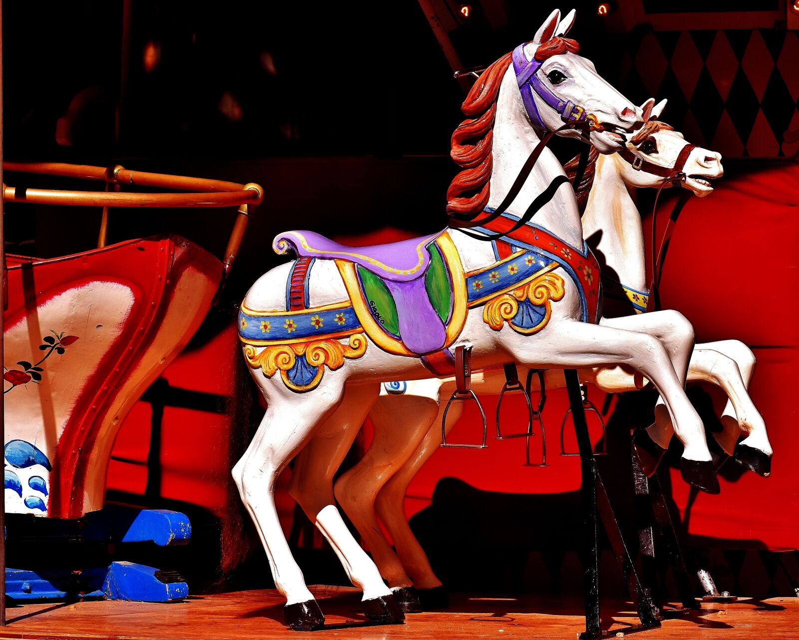 Nikon D7200 sample photo. Horses, carousel, ride photography