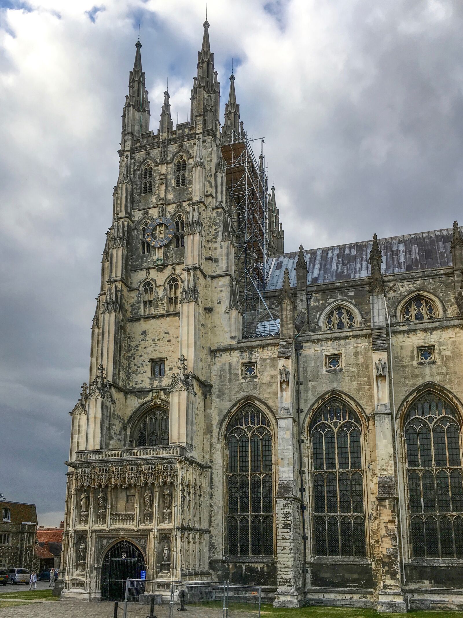 iPhone SE back camera 4.15mm f/2.2 sample photo. Cathedral, canterbury, vierungsturm photography