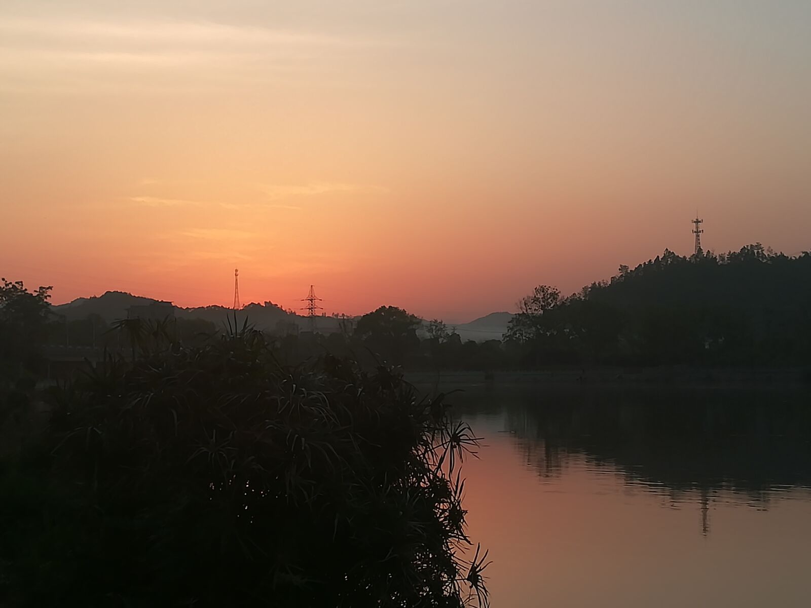 HUAWEI c??Eu?s 6X sample photo. Jiang, sunset, water photography