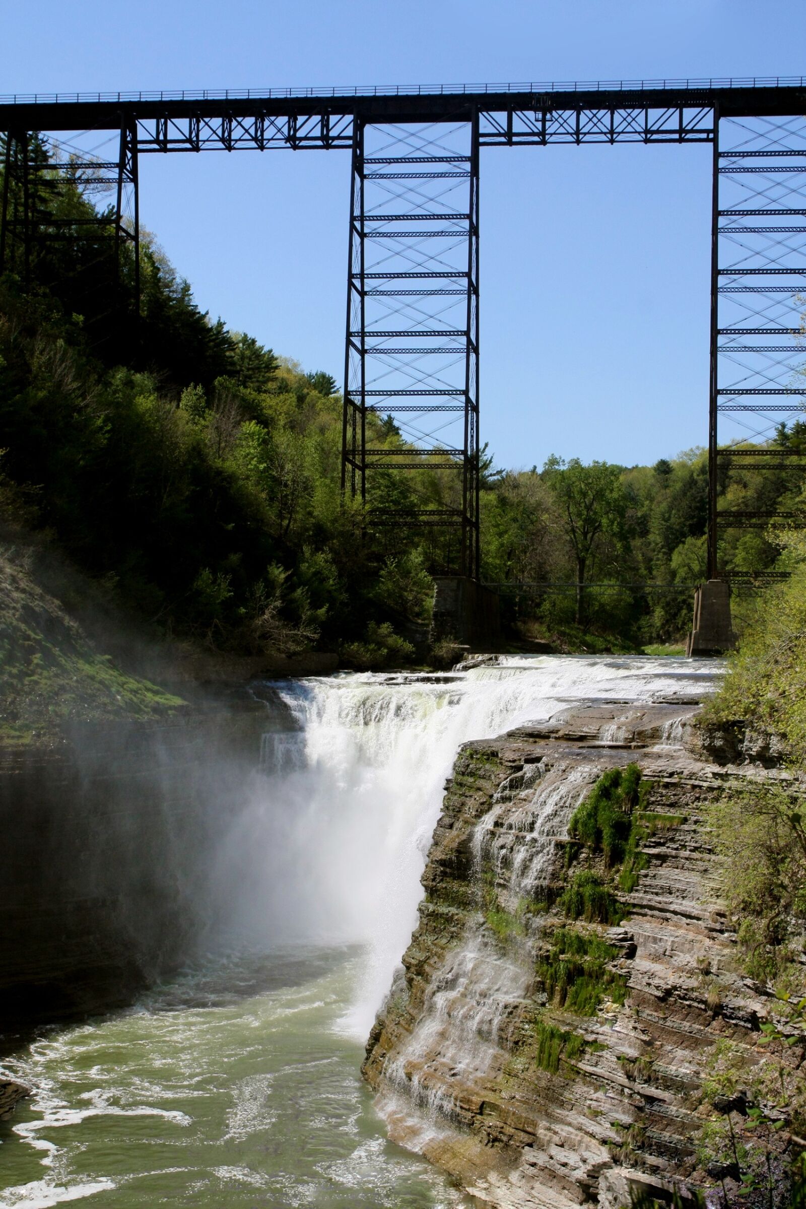 Canon EOS 450D (EOS Rebel XSi / EOS Kiss X2) sample photo. Waterfall, bridge, gorge photography
