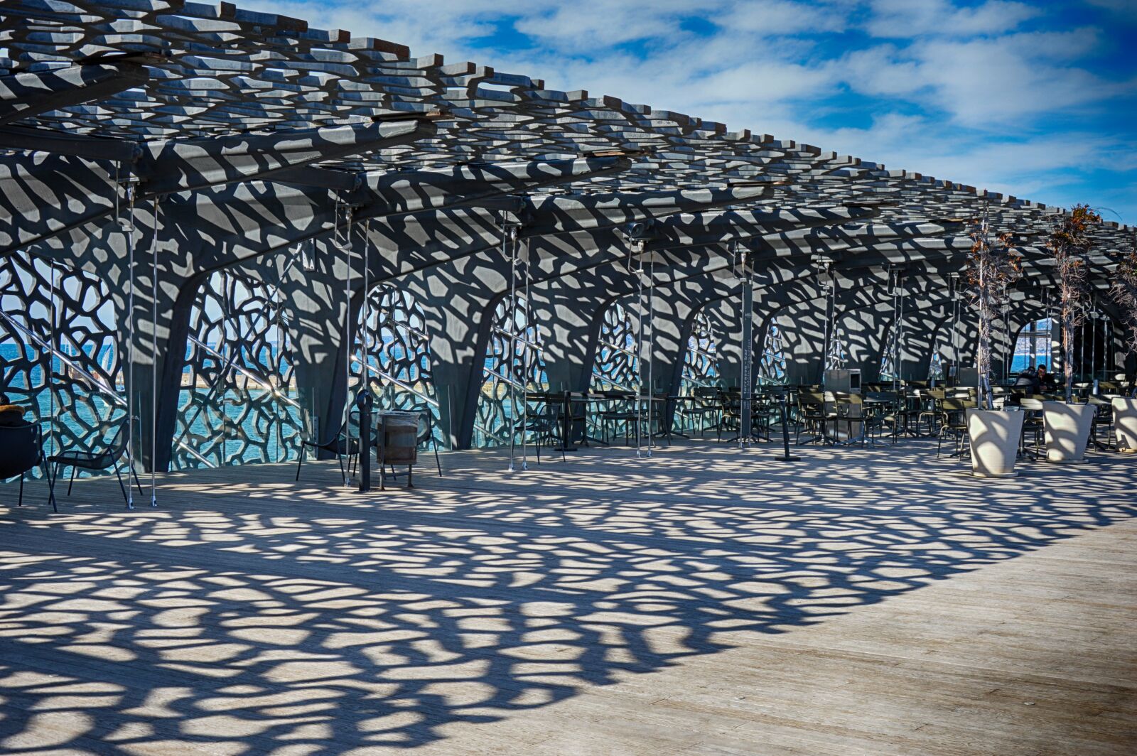 Nikon D3200 sample photo. Architecture, sky, mucem photography