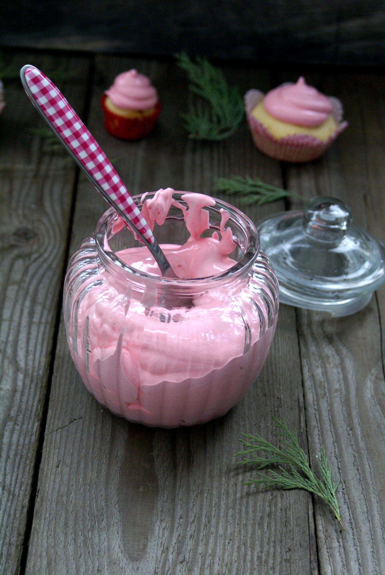 Sony Alpha DSLR-A100 sample photo. Frosting, baking, cupcakes photography