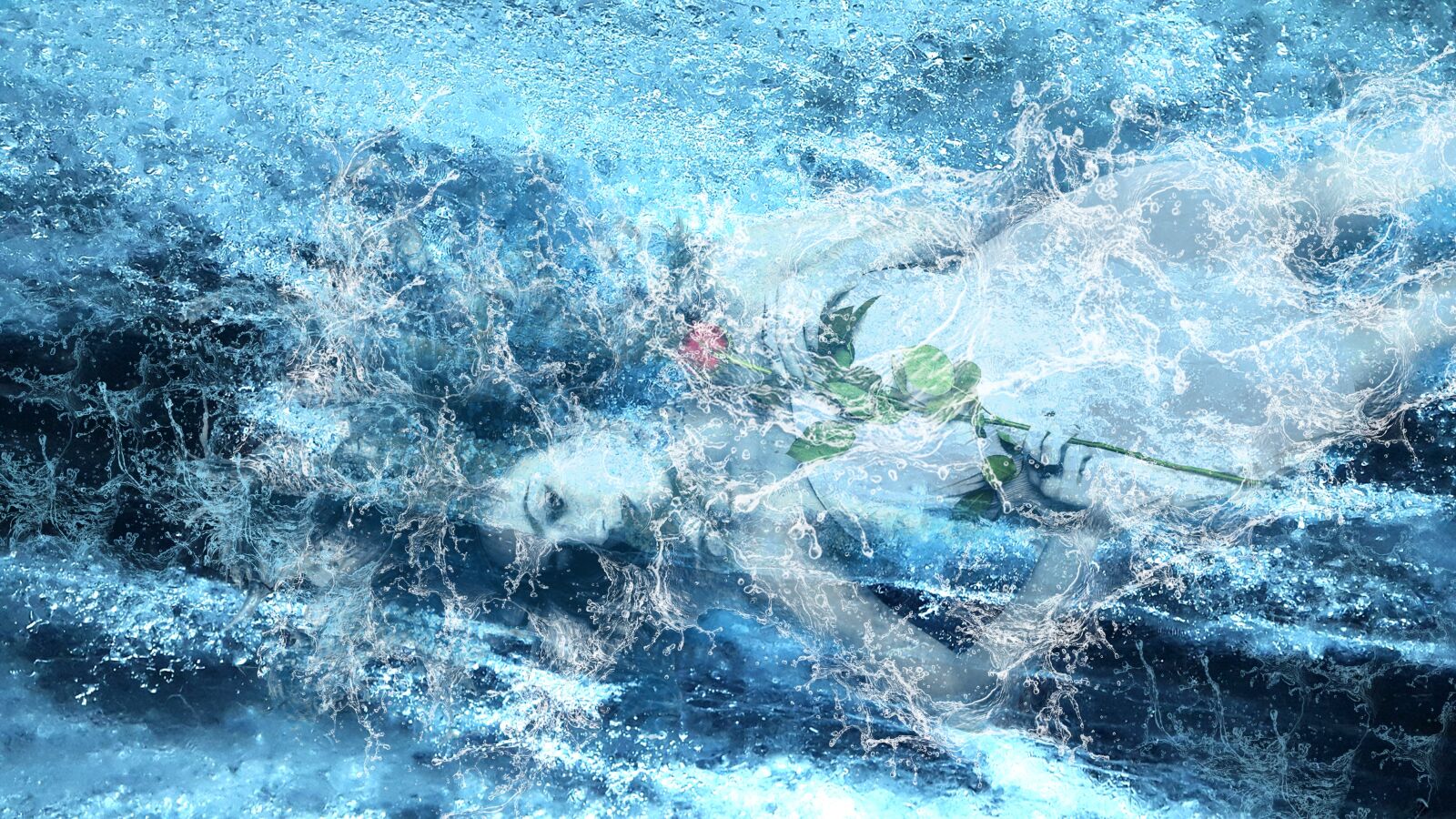 Samsung Galaxy Alpha sample photo. Woman, water, flower photography