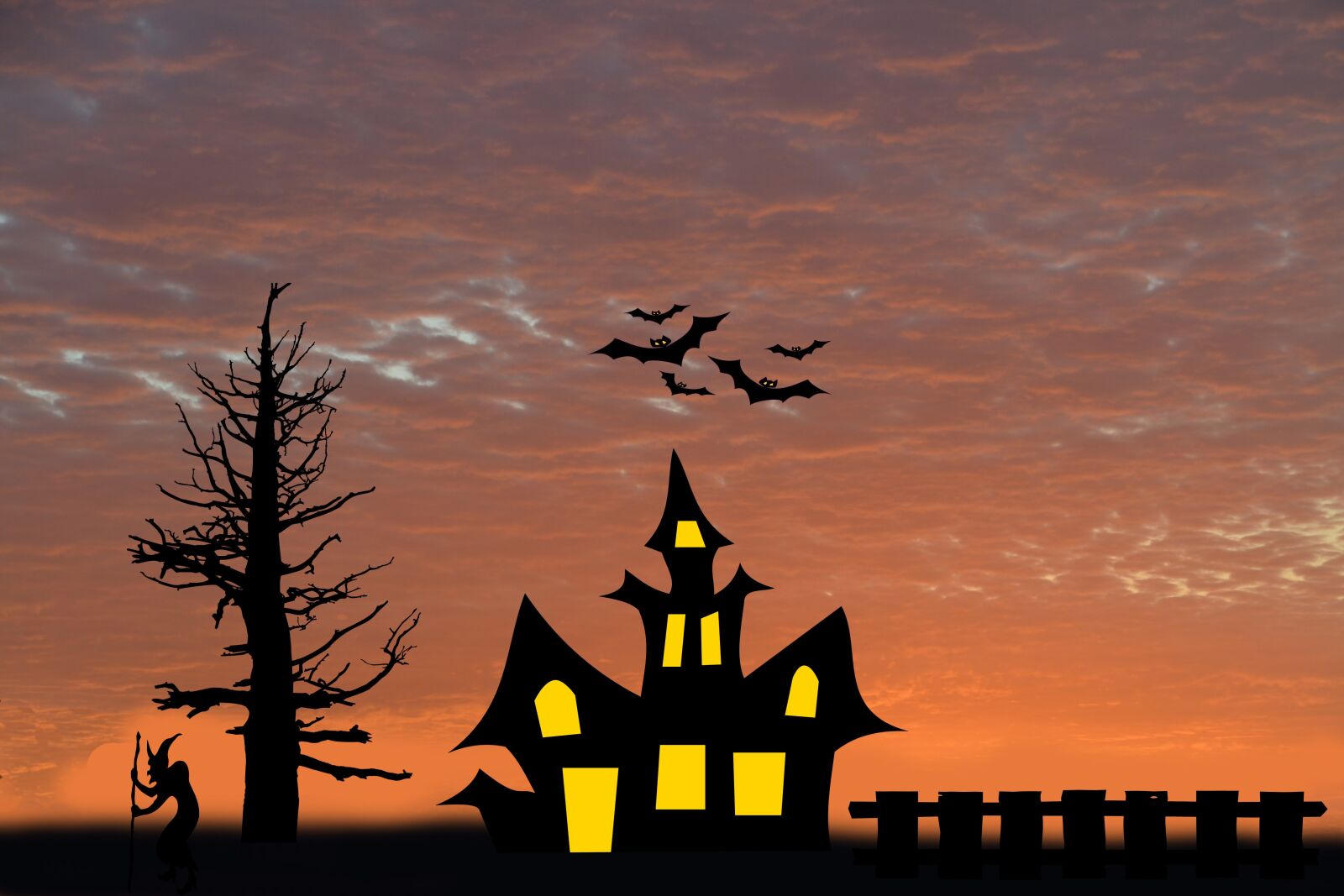 Nikon D3100 sample photo. Dawn, tree, witch's house photography