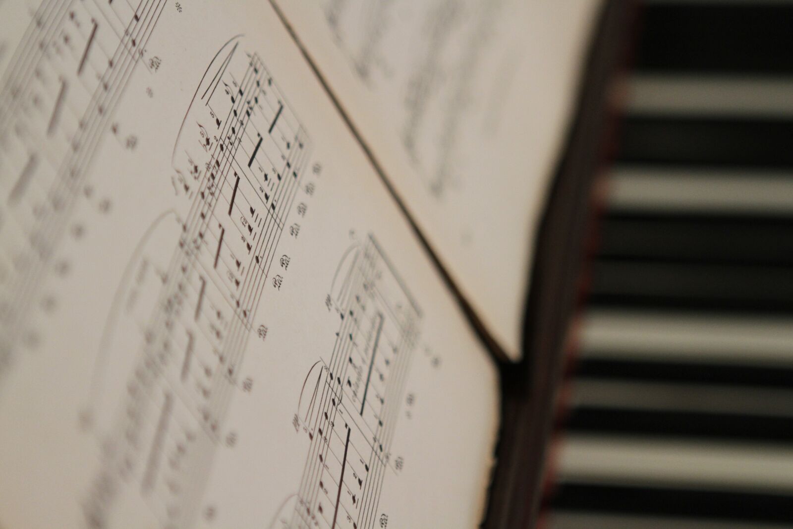 Canon EOS 7D + Canon EF 24-70mm F2.8L USM sample photo. Piano, old, paper photography