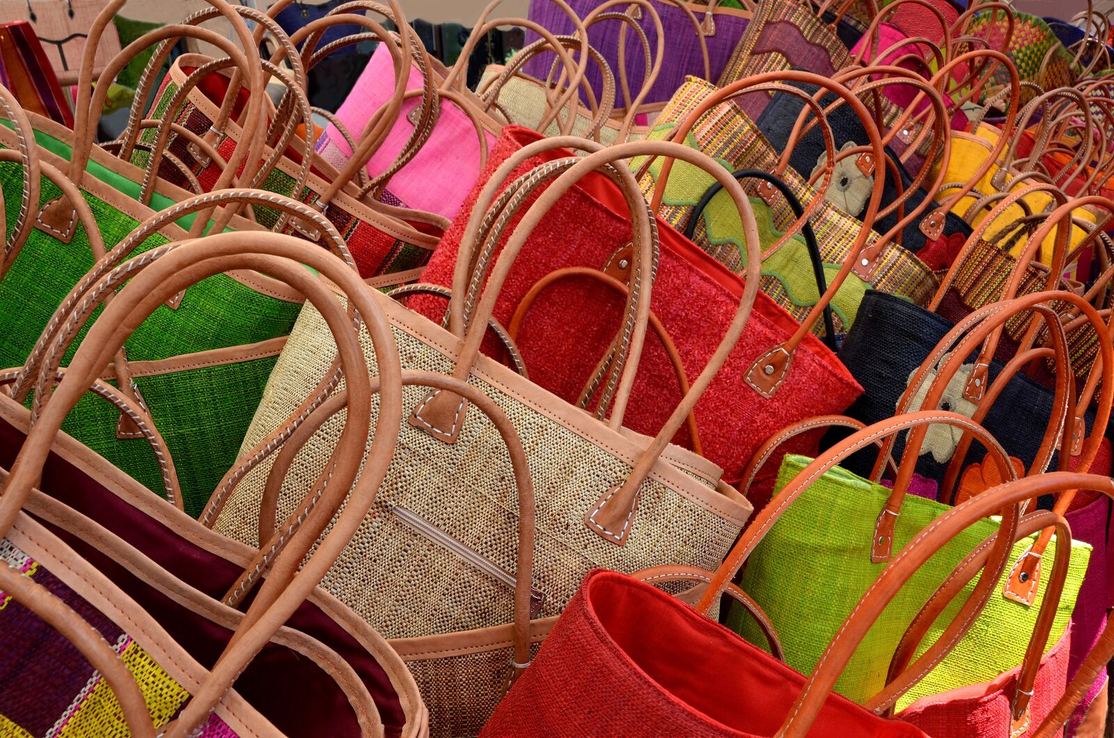 Nikon D7000 sample photo. Bags, baskets, market photography