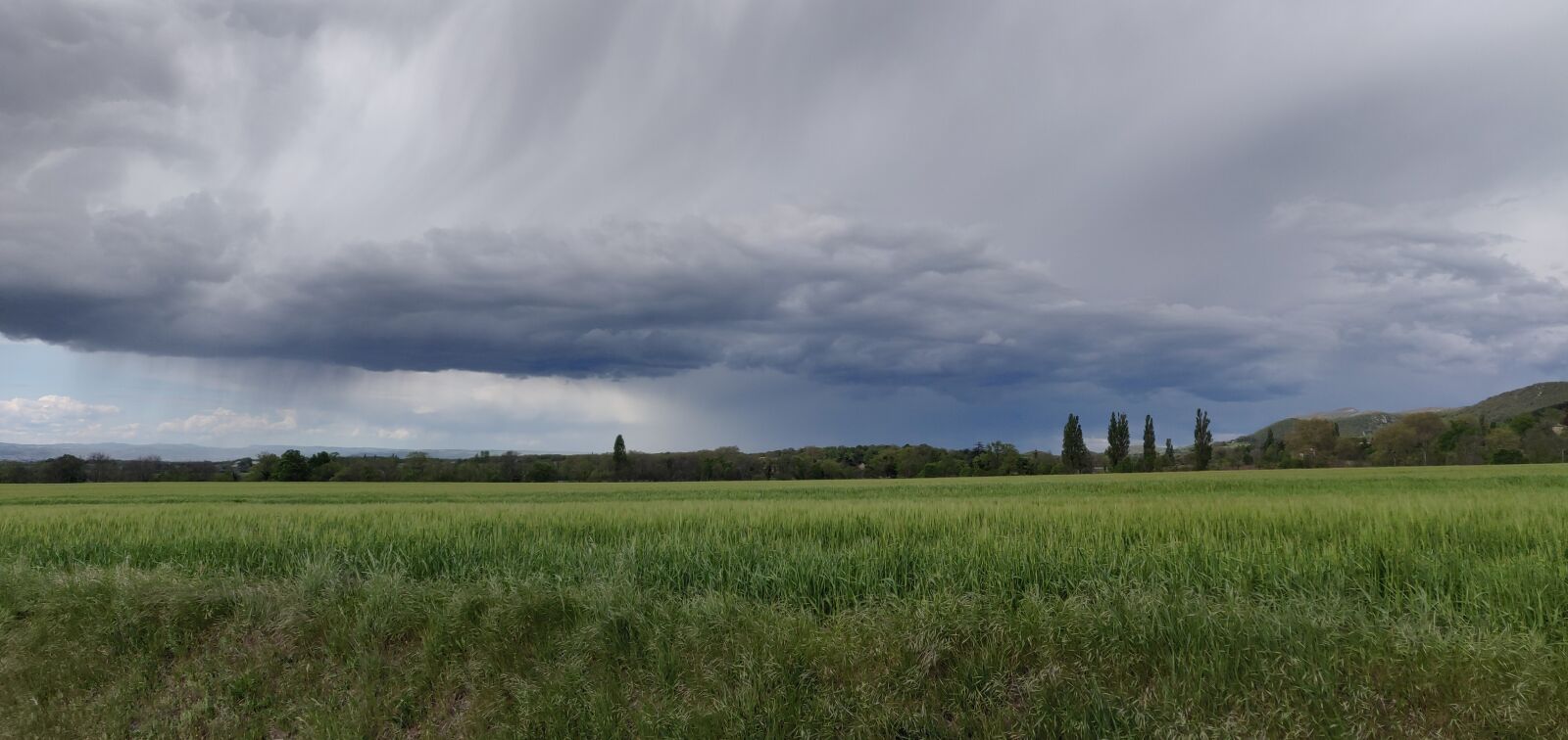OnePlus 6 sample photo. Rain, cloud, field photography