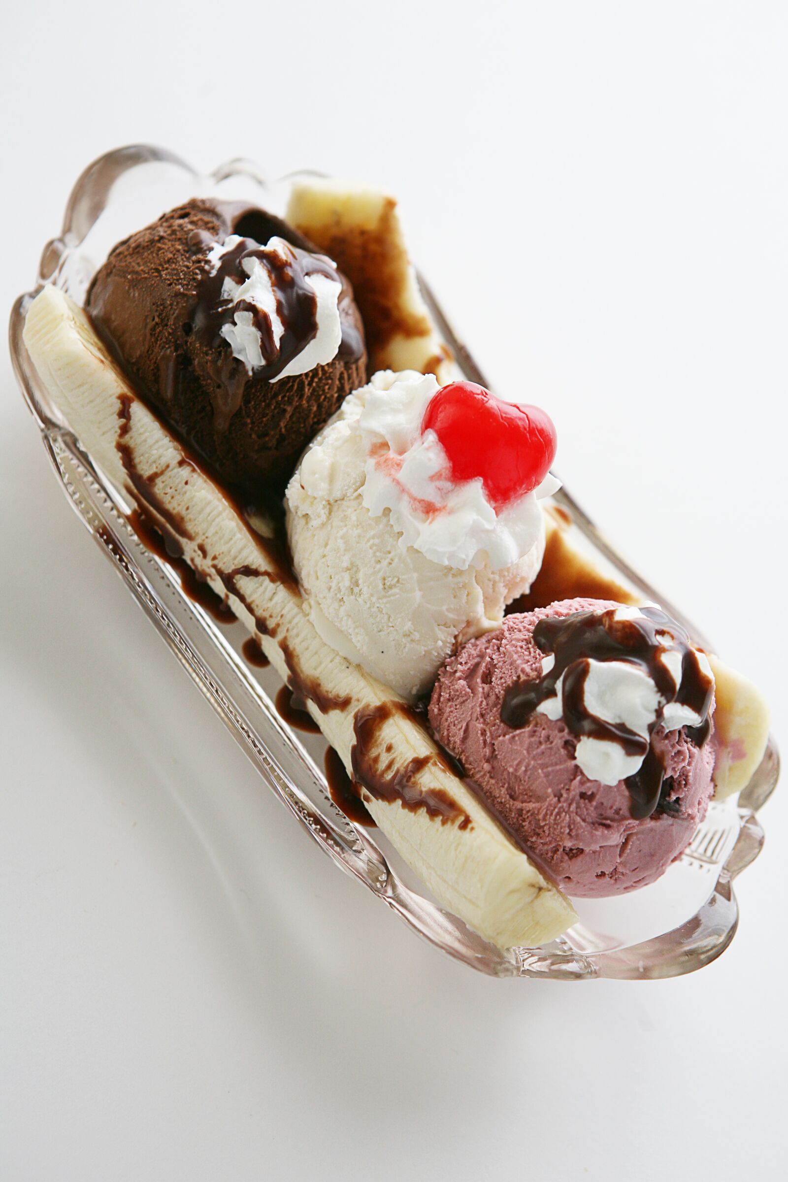 Canon EOS 5D sample photo. Banana, split, ice cream photography