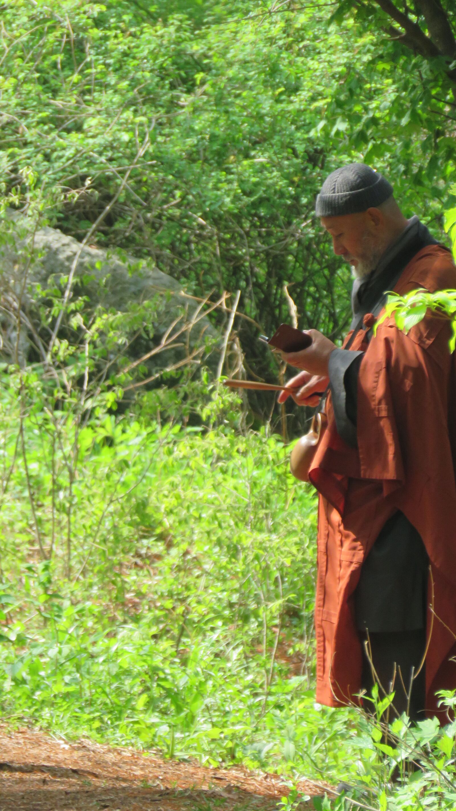 Canon PowerShot SX60 HS sample photo. Monks, one, section photography