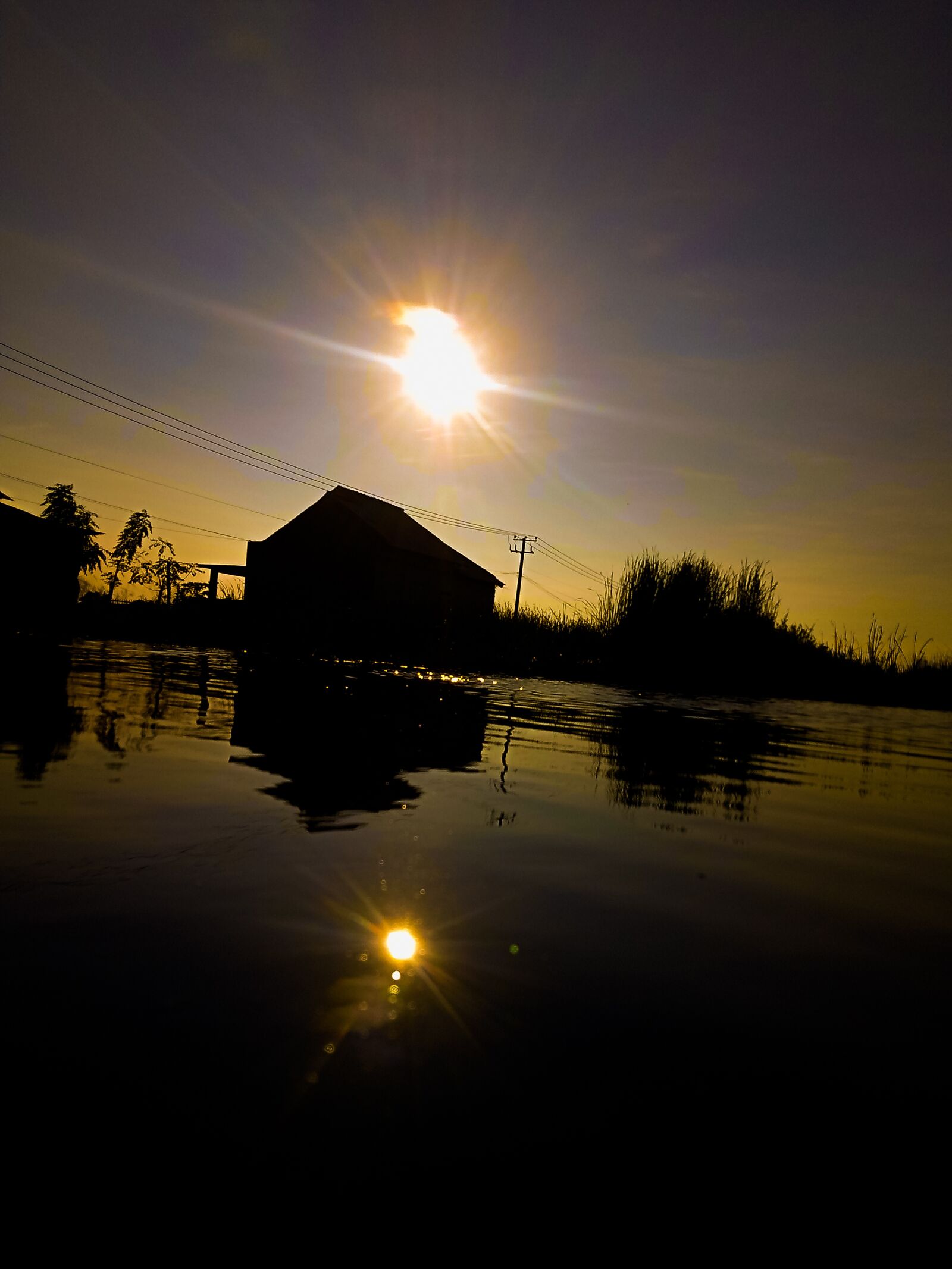 Realme C2 sample photo. The, sun, sets photography