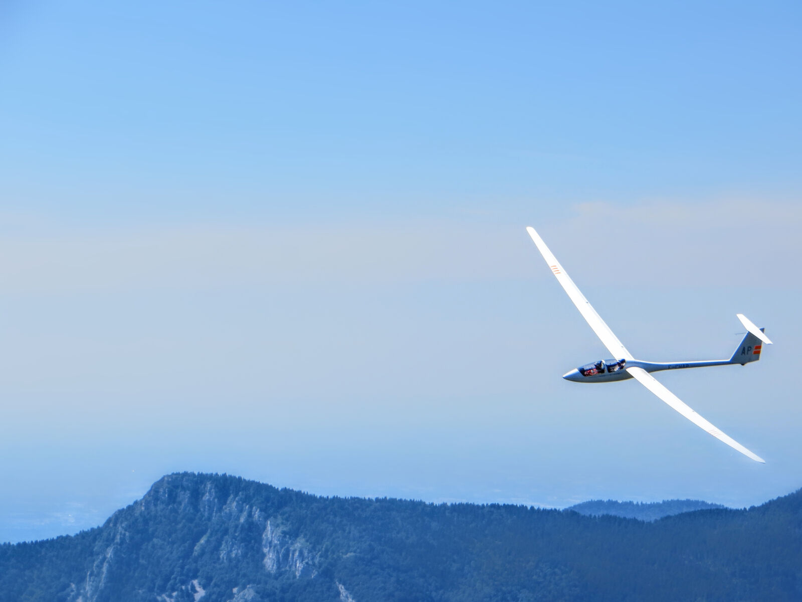 Canon PowerShot SX260 HS sample photo. Blue, fly, glider, mountain photography