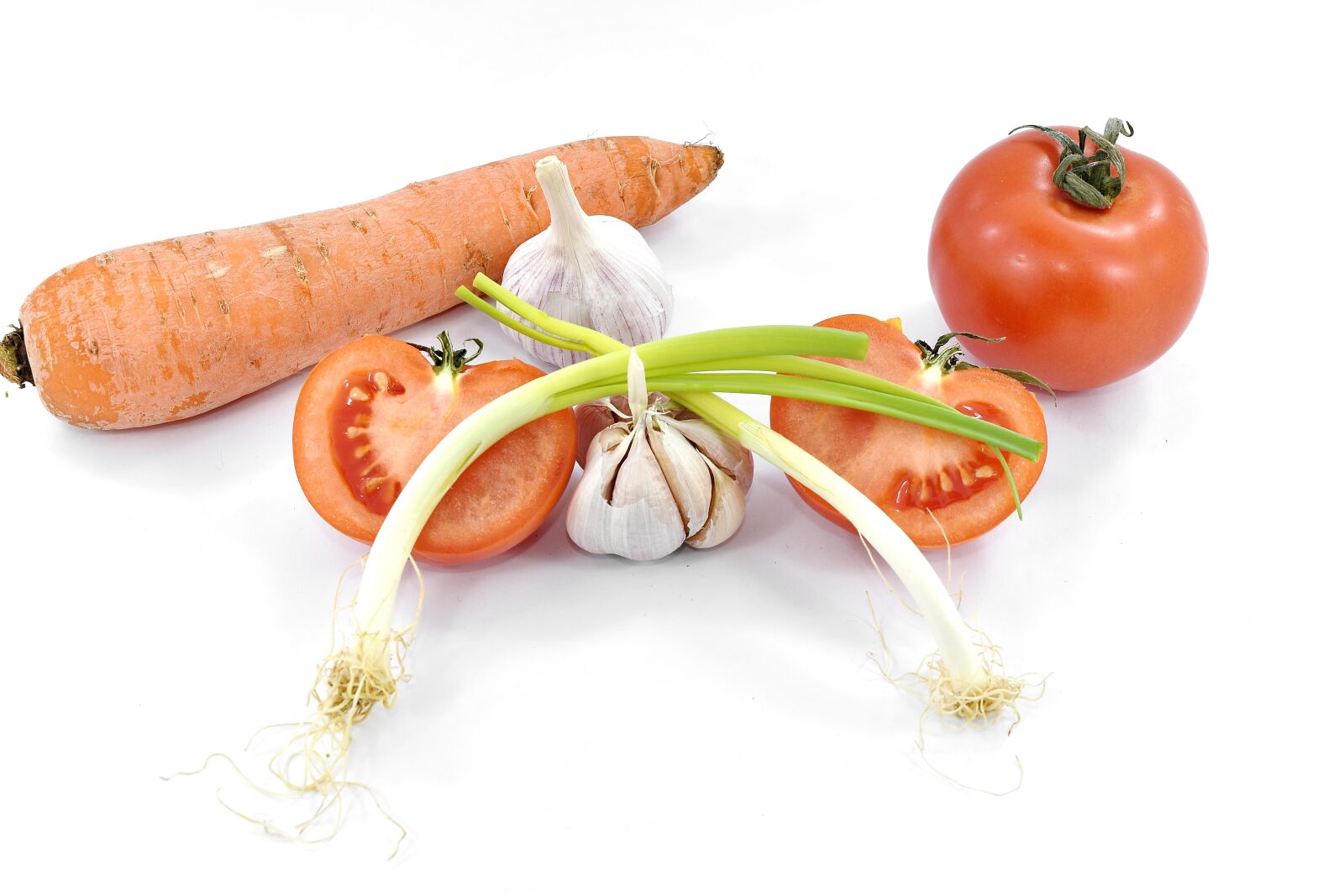 Nikon D5500 sample photo. Antioxidant, carrot, chives, tomatoes photography
