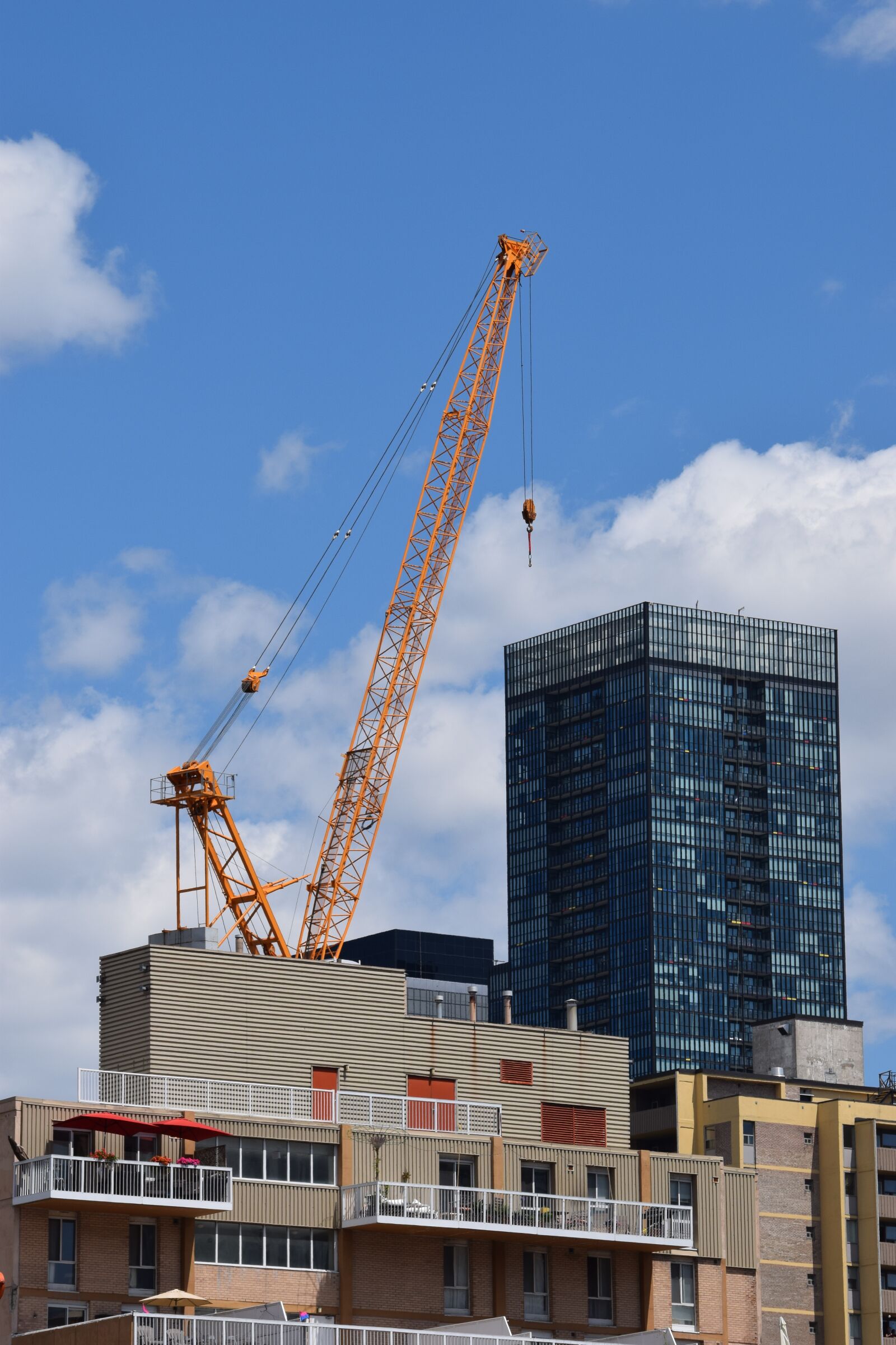 Nikon D5300 sample photo. Crane, construction, sky photography