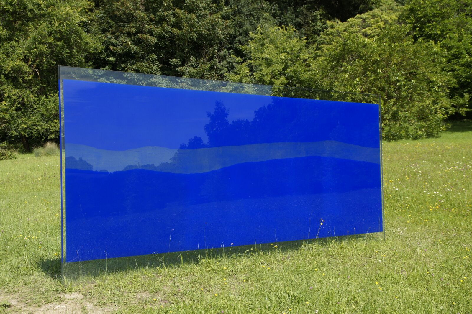 Sony SLT-A58 sample photo. Artwork, blue, mirroring photography