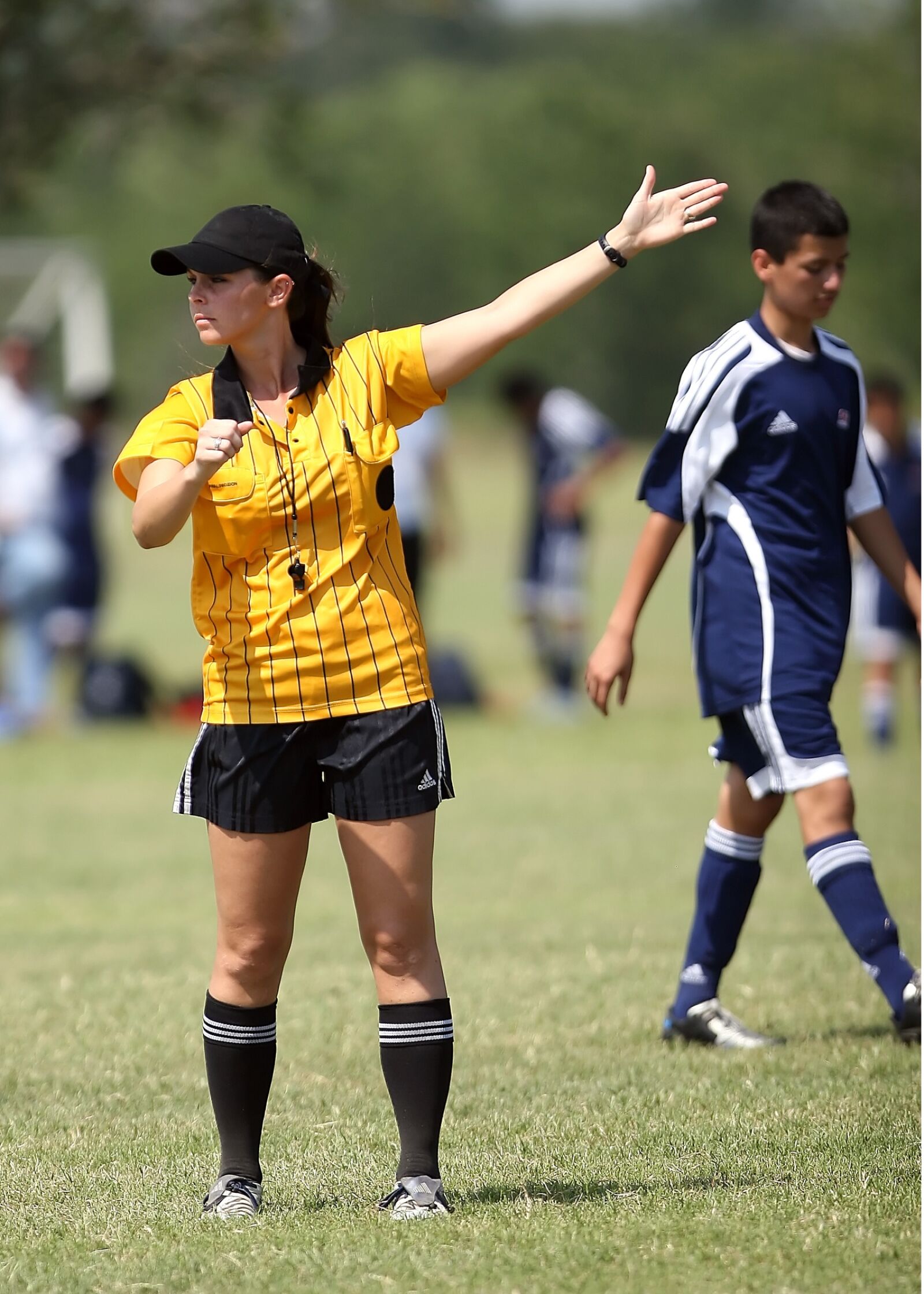 Canon EOS 30D sample photo. Soccer, referee, female photography