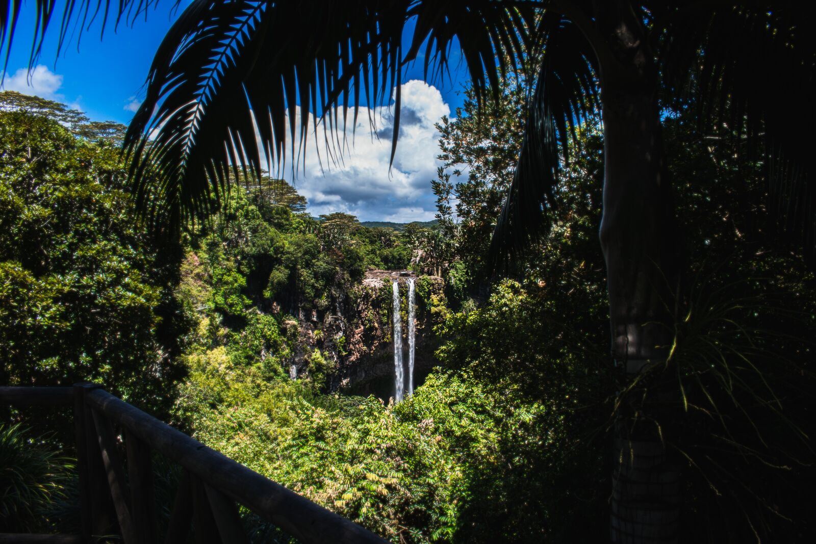 Nikon D3300 sample photo. Waterfall, mauritius, jungle photography