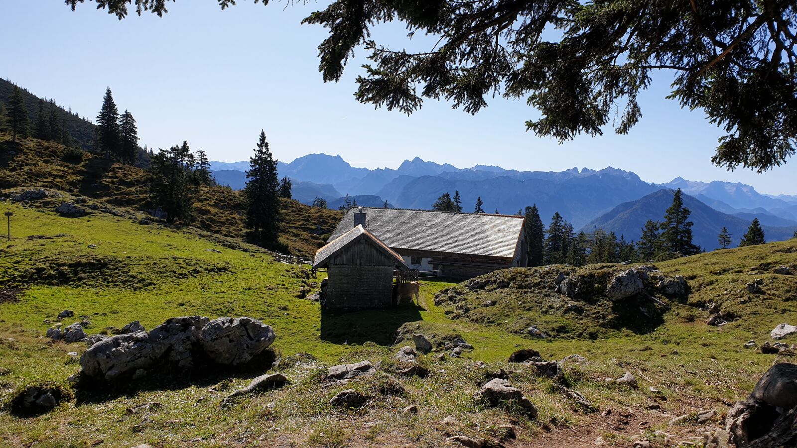 Samsung Galaxy S9 sample photo. Hut, alm, alpine photography