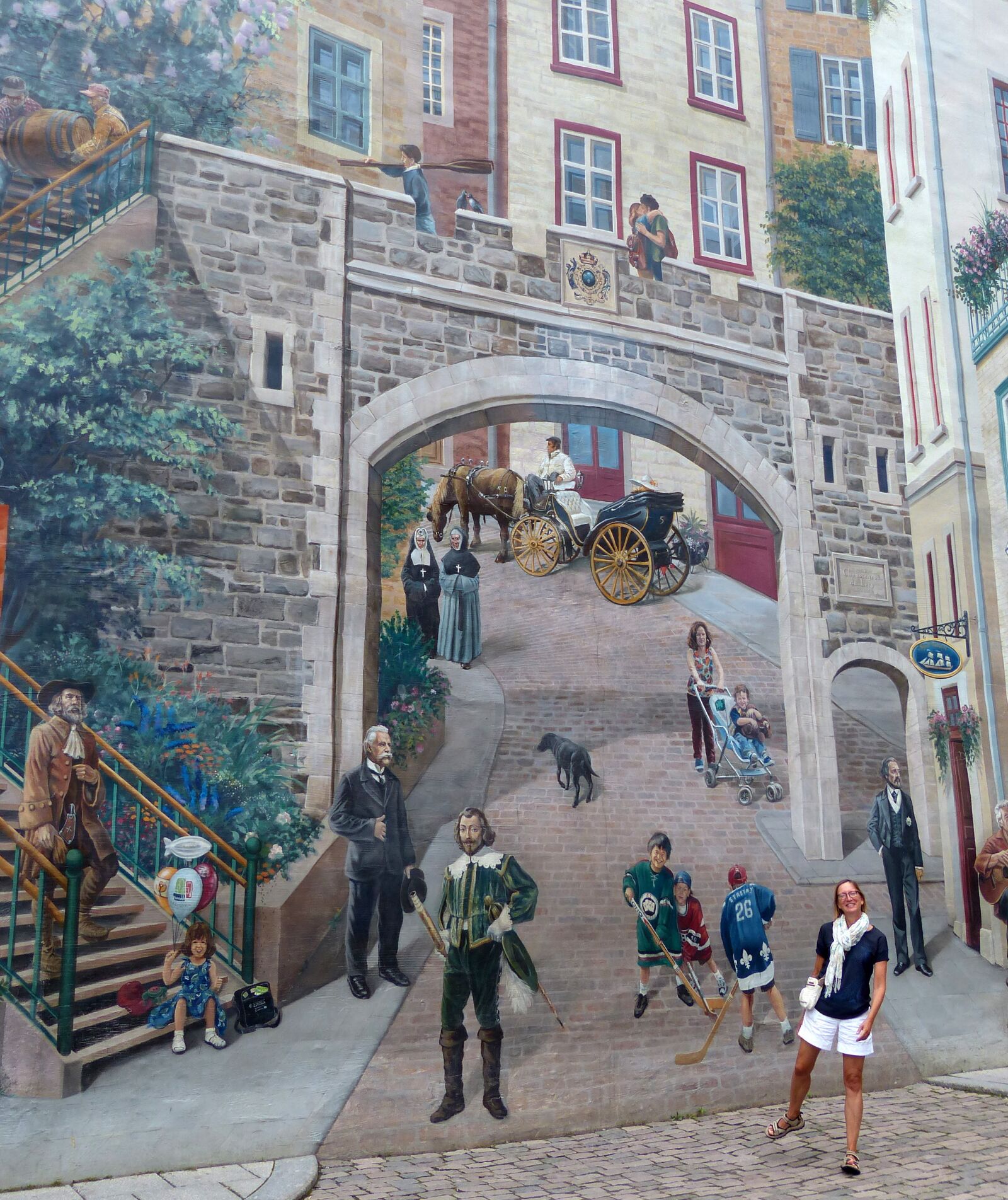 Panasonic Lumix DMC-FZ200 sample photo. Wall, optical illusion, mural photography
