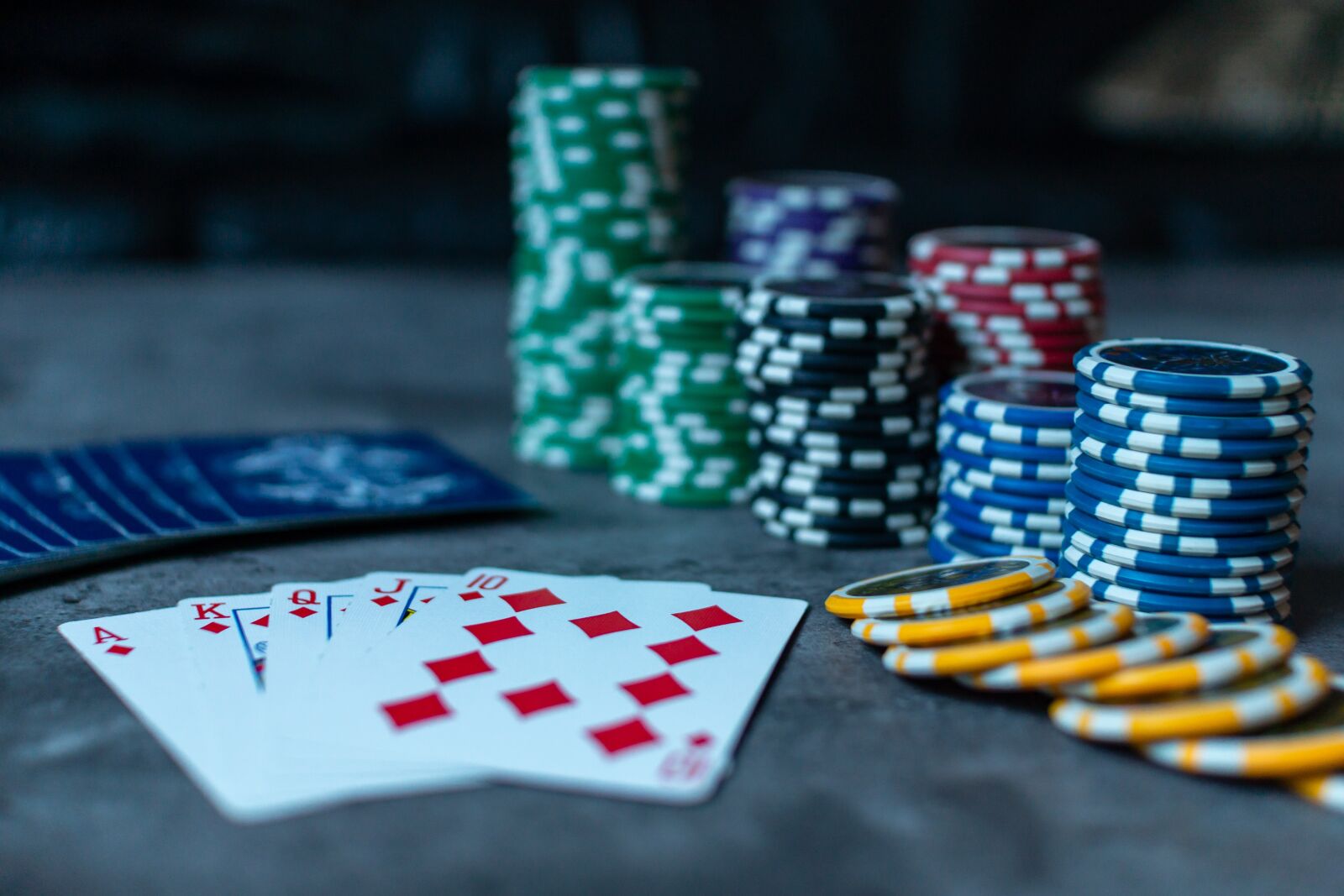 Sony SLT-A65 (SLT-A65V) sample photo. Poker, poker chips, cards photography