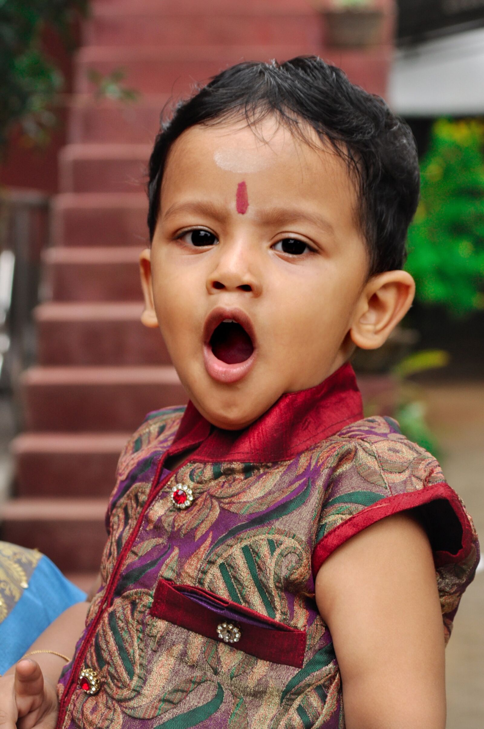 Nikon D90 sample photo. Cute, child, yawn photography
