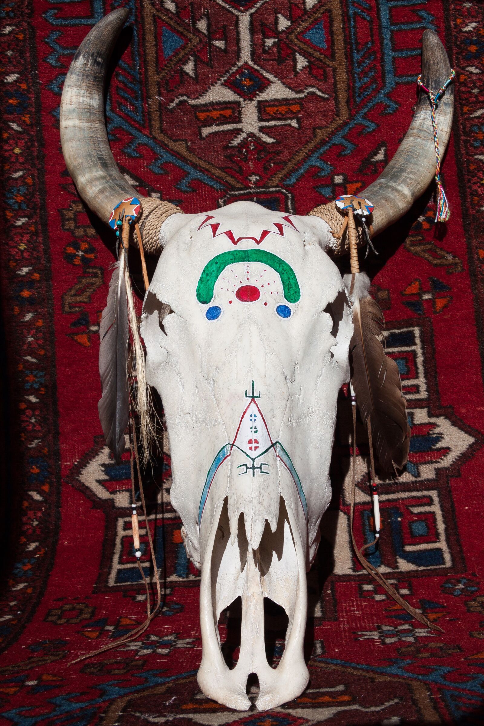Canon EF-S 17-85mm F4-5.6 IS USM sample photo. Skull, beef, painted photography