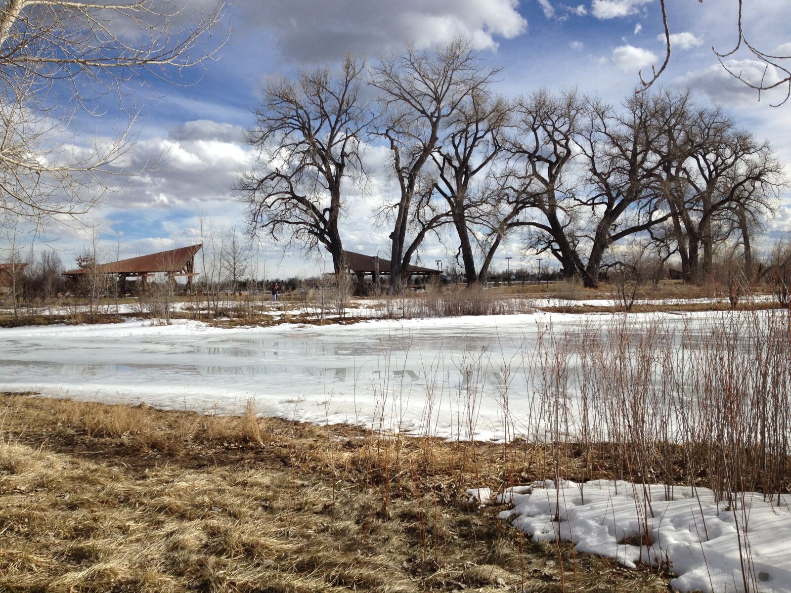 Apple iPhone 4S sample photo. Frozen pond landscape, winter photography