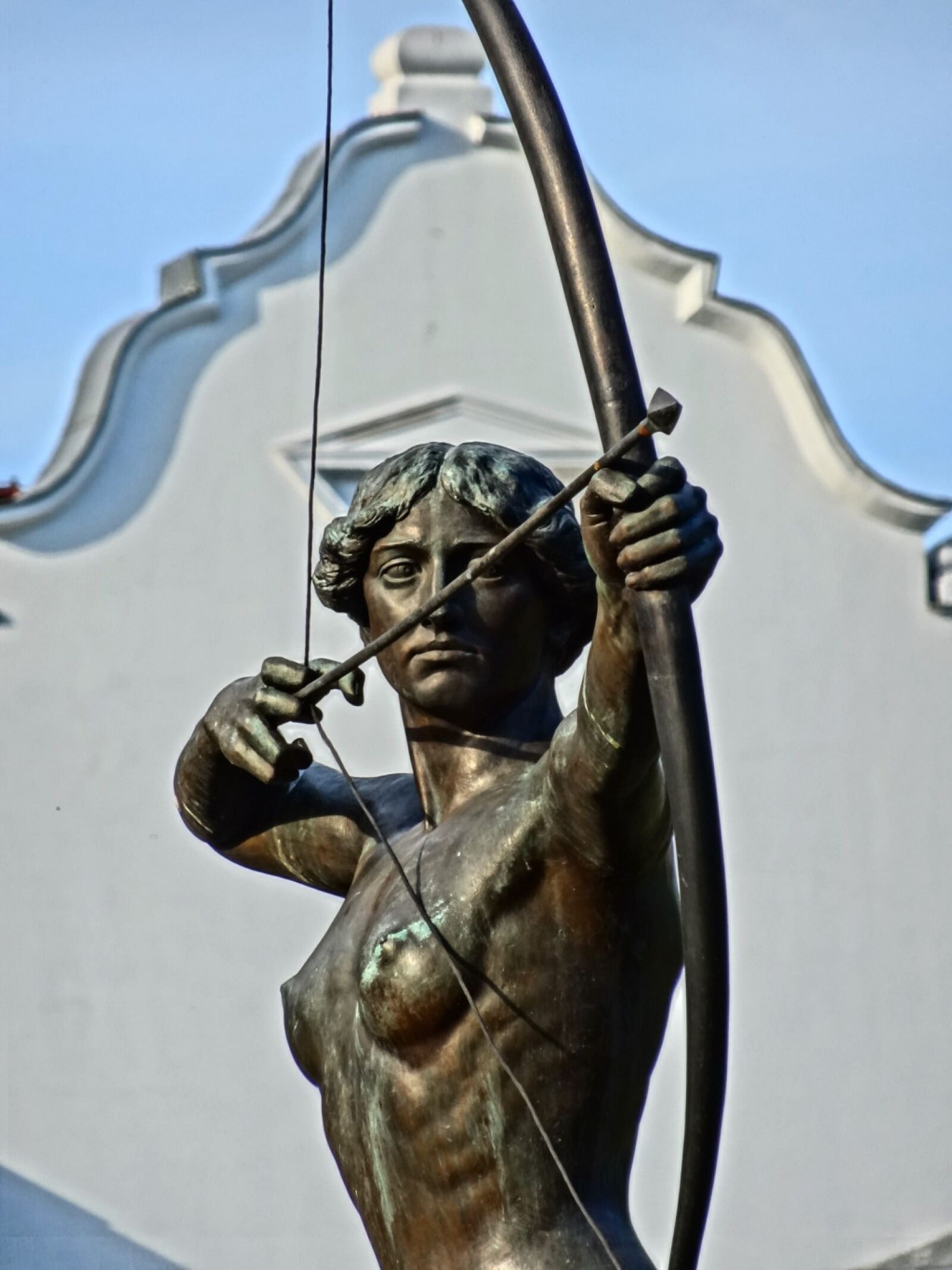 Sony Cyber-shot DSC-HX20V sample photo. Luczniczka, bydgoszcz, statue photography