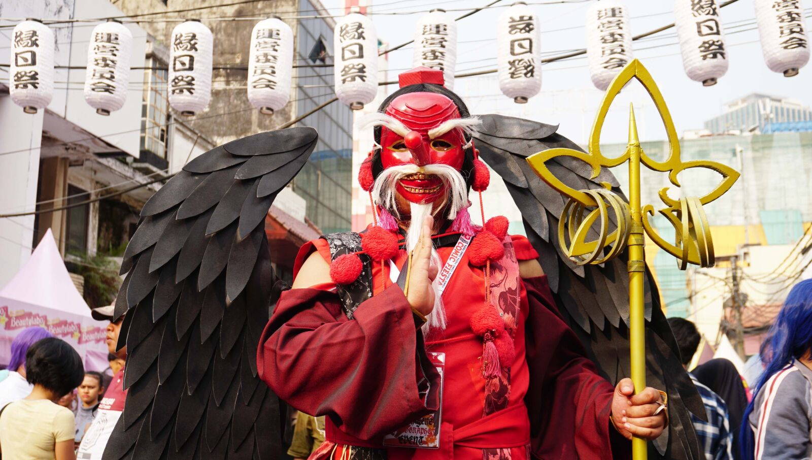 Sony a6300 sample photo. Tengu, cosplay, creature photography