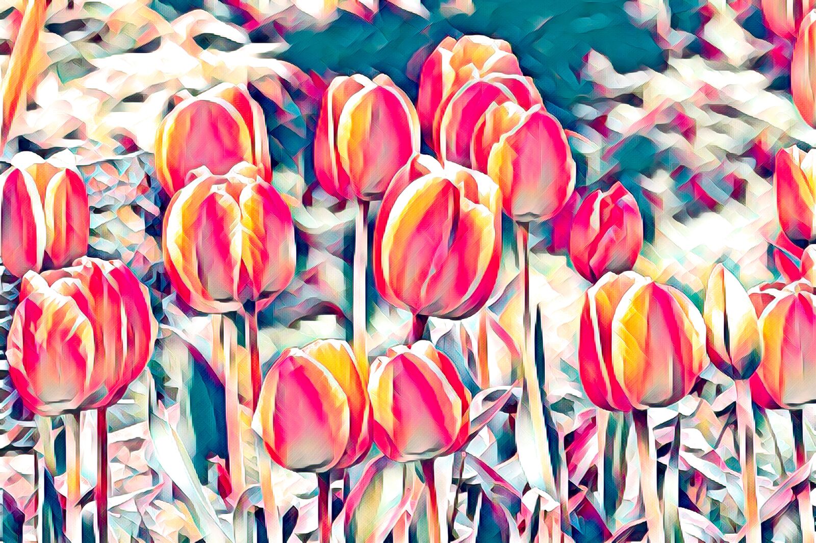 Canon EOS 550D (EOS Rebel T2i / EOS Kiss X4) sample photo. Tulips, art, yellow photography