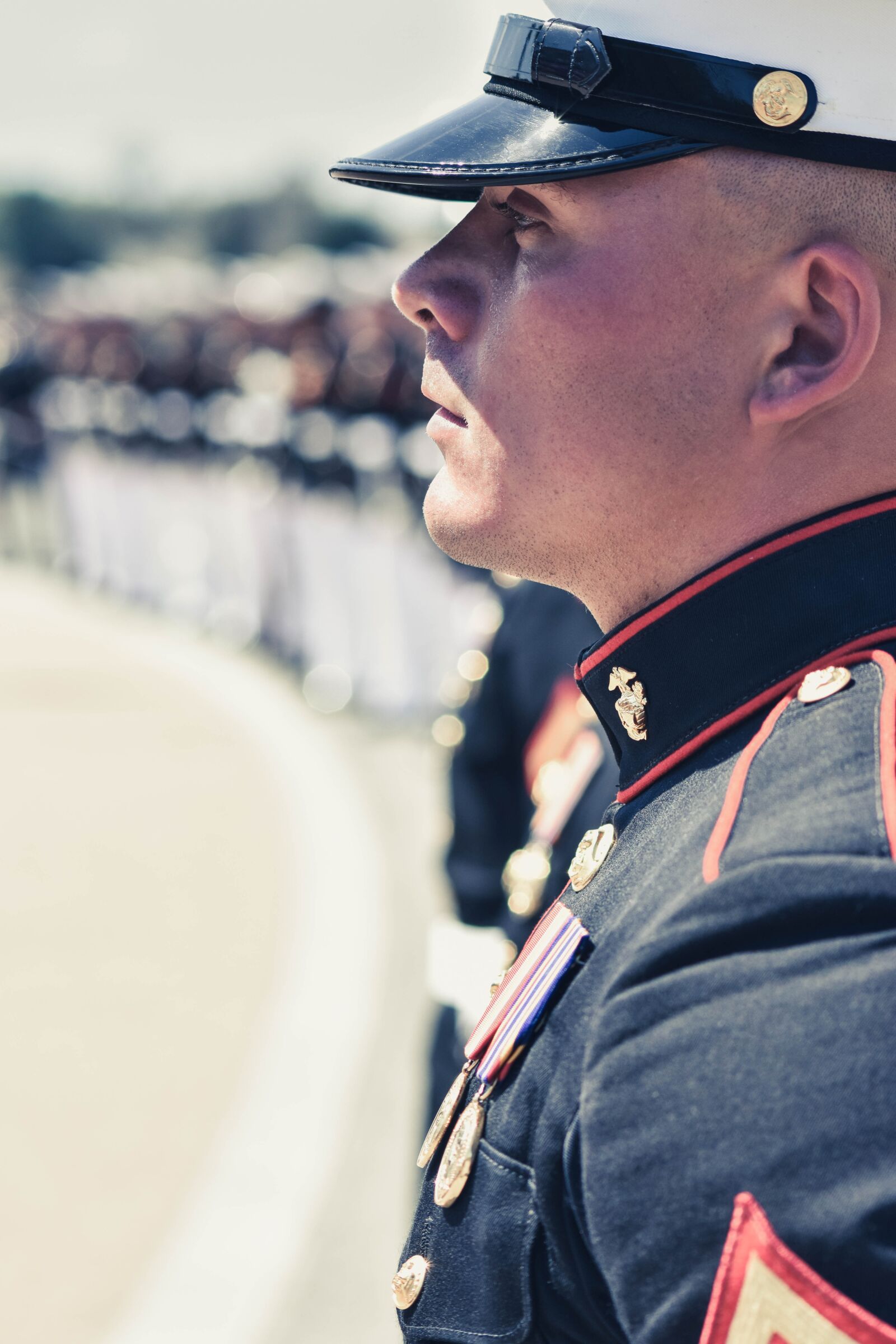 Nikon D3400 sample photo. Marines, military, drill photography
