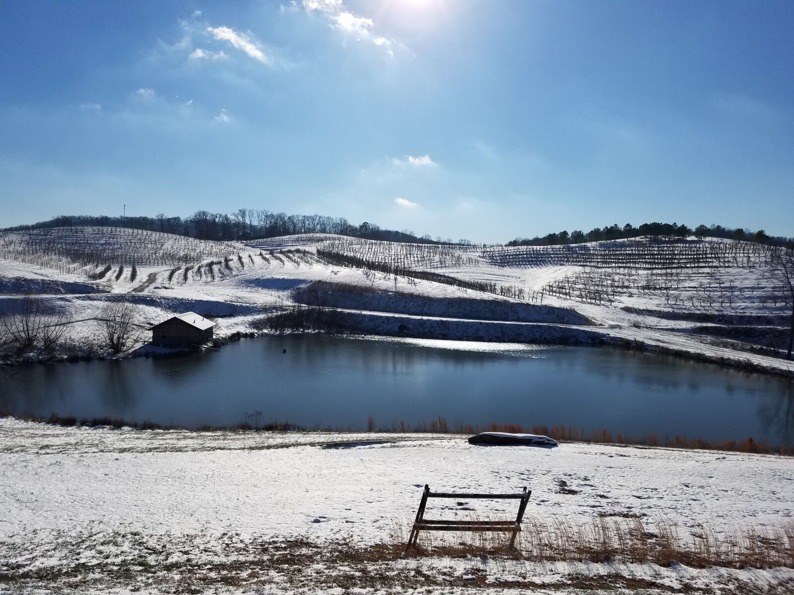 Samsung Galaxy S7 sample photo. Snow, mountains, orchard photography