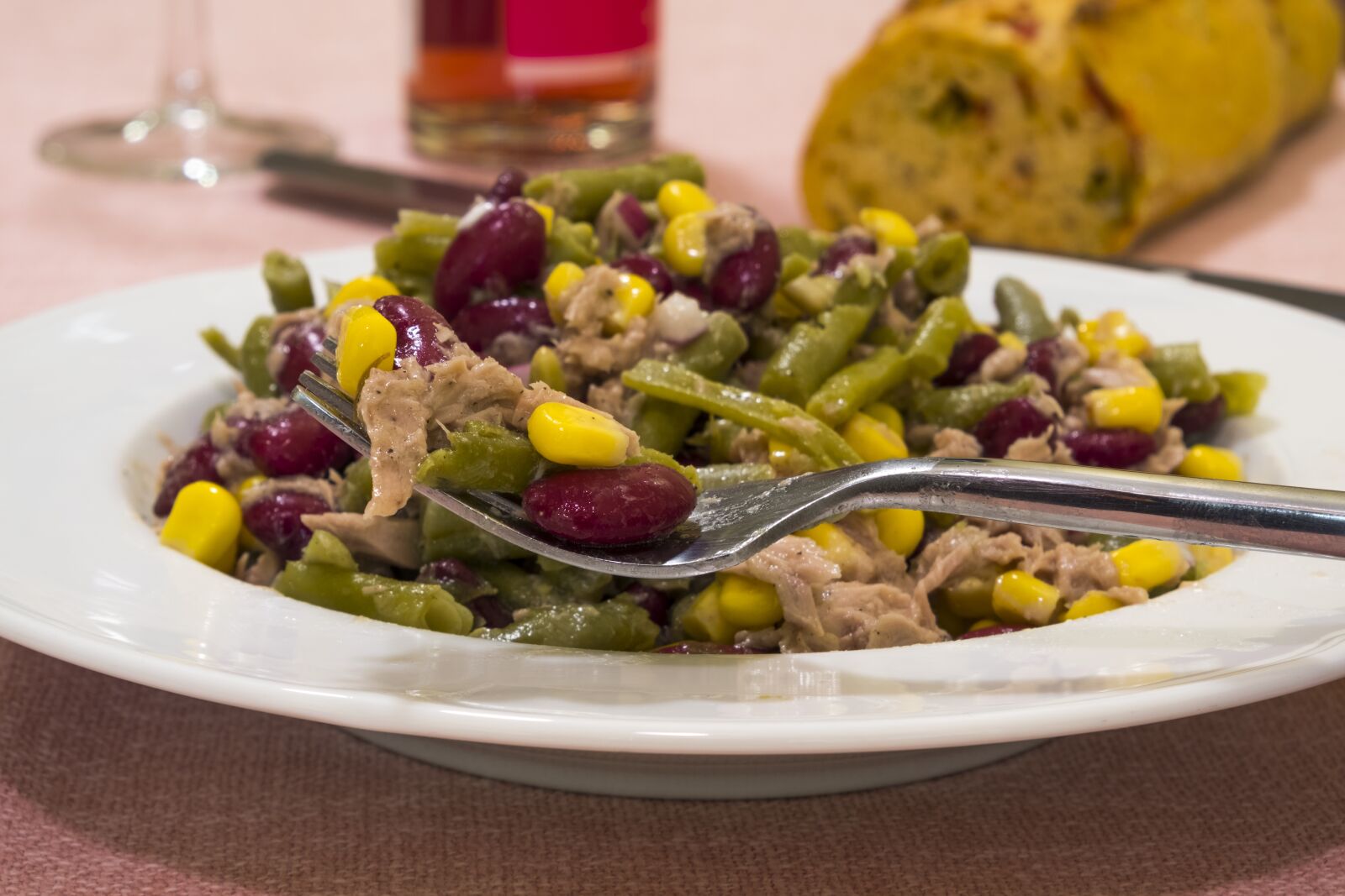 Fujifilm XF 18-55mm F2.8-4 R LM OIS sample photo. Salad, beans, corn photography