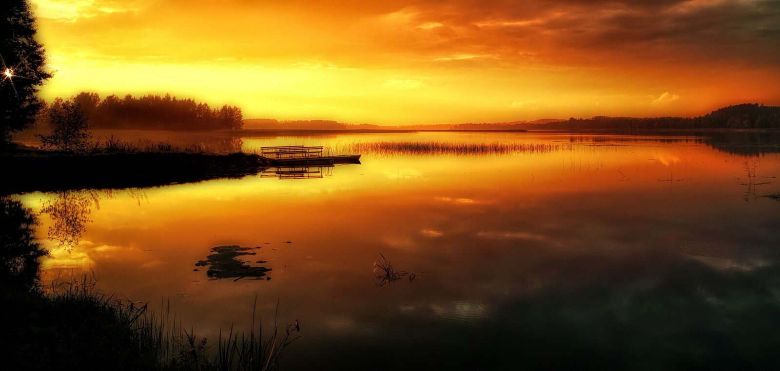 Sigma DP1s sample photo. Finland, lake, orange photography